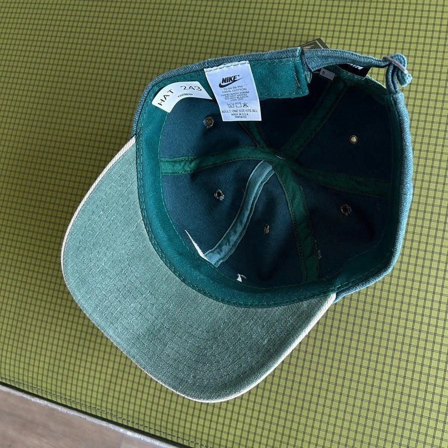 VINTAGE 90s | Nike Two Tone Swoosh Baseball Cap Hat sz S/M