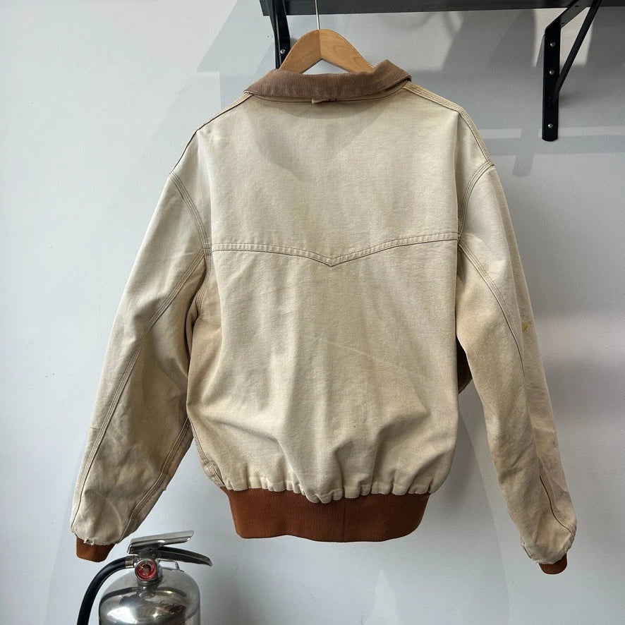 VINTAGE | Carhartt Sun Faded Thrashed Santa Fe Bomber Jacket sz L