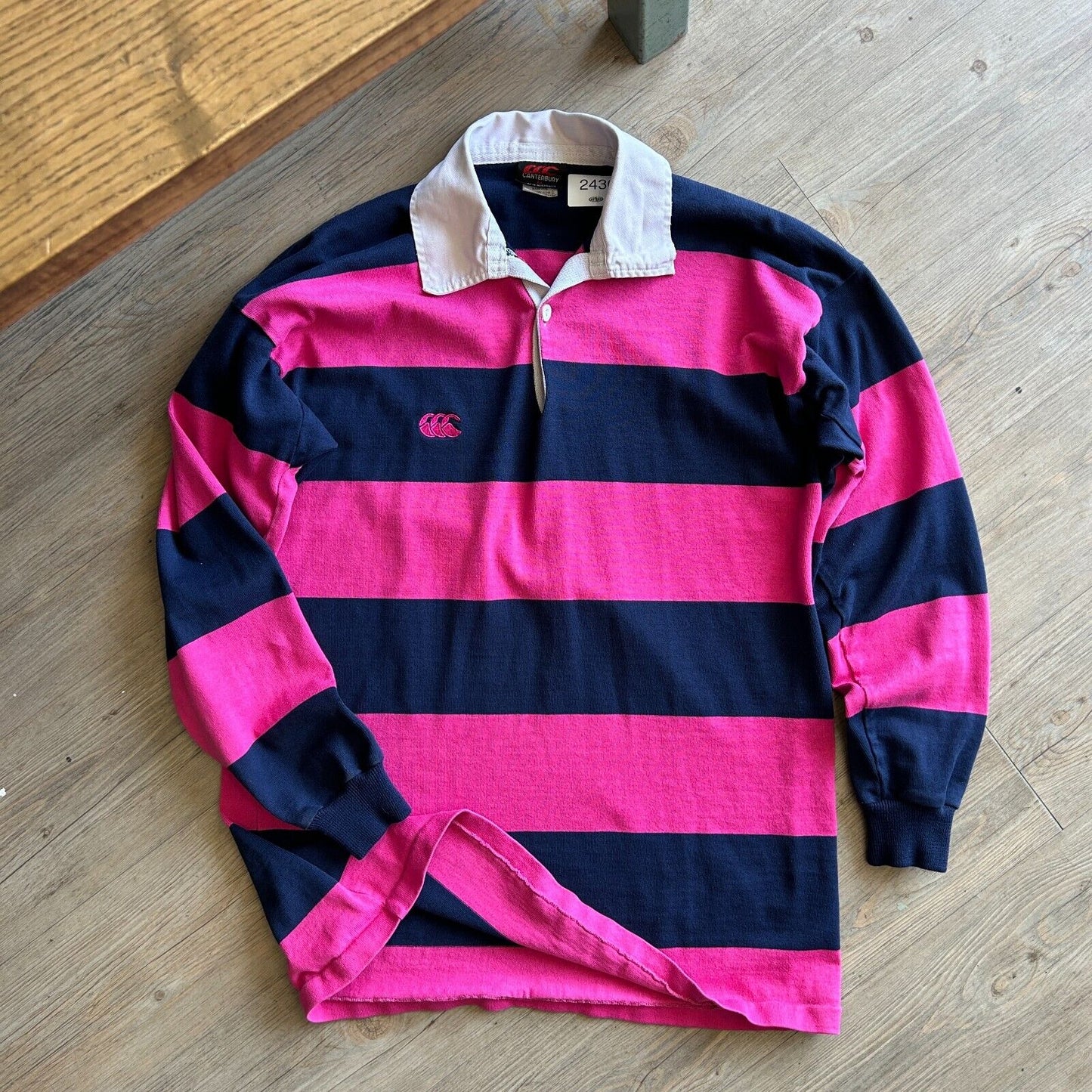 VINTAGE 90s | Canterbury Striped Rugby Polo Shirt sz M
