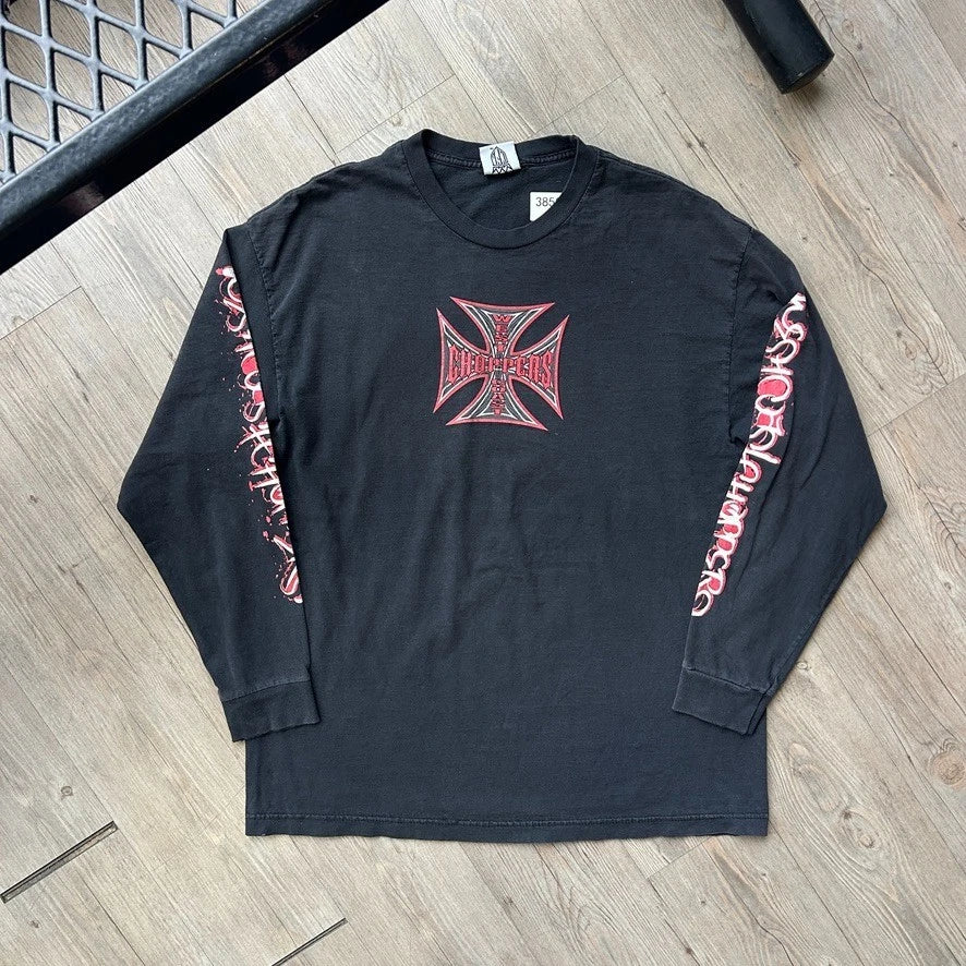 VINTAGE | West Coast Choppers Devil Ace Long Sleeve T-Shirt sz XL