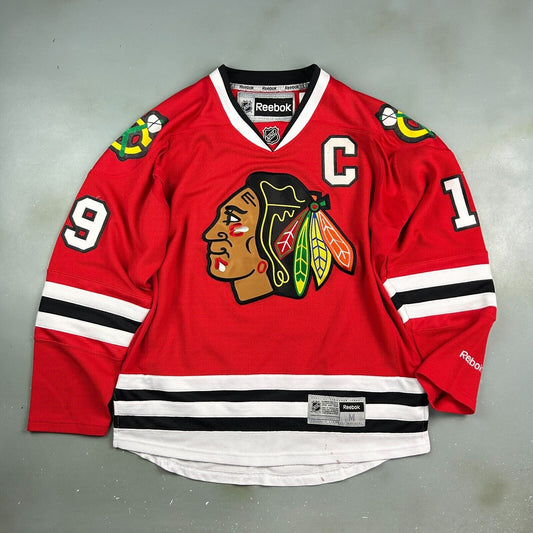 VINTAGE | Chicago Blackhawks NFL Reebok #19 Toews Hockey Jersey sz M Adult