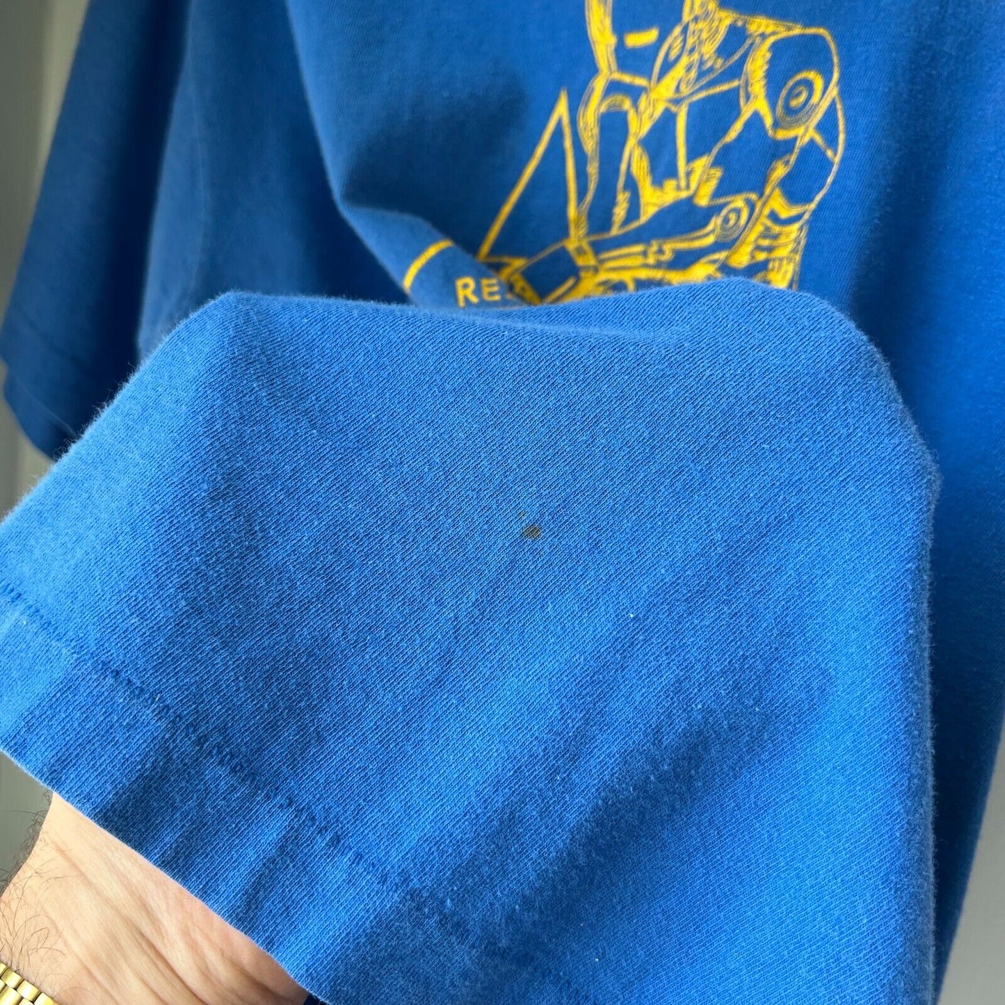 VINTAGE 90s | Reach Blurred Robot T-Shirt sz L