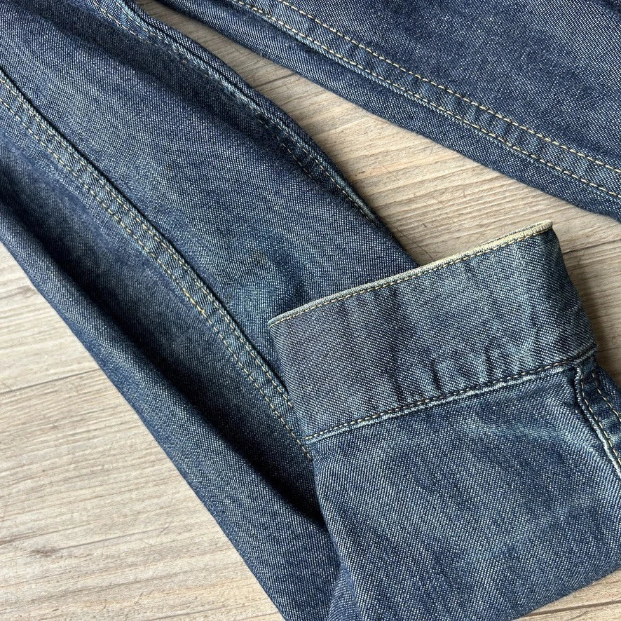 VINTAGE 90s | Helmut Lang Denim Trucker Jean Jacket sz 38 S