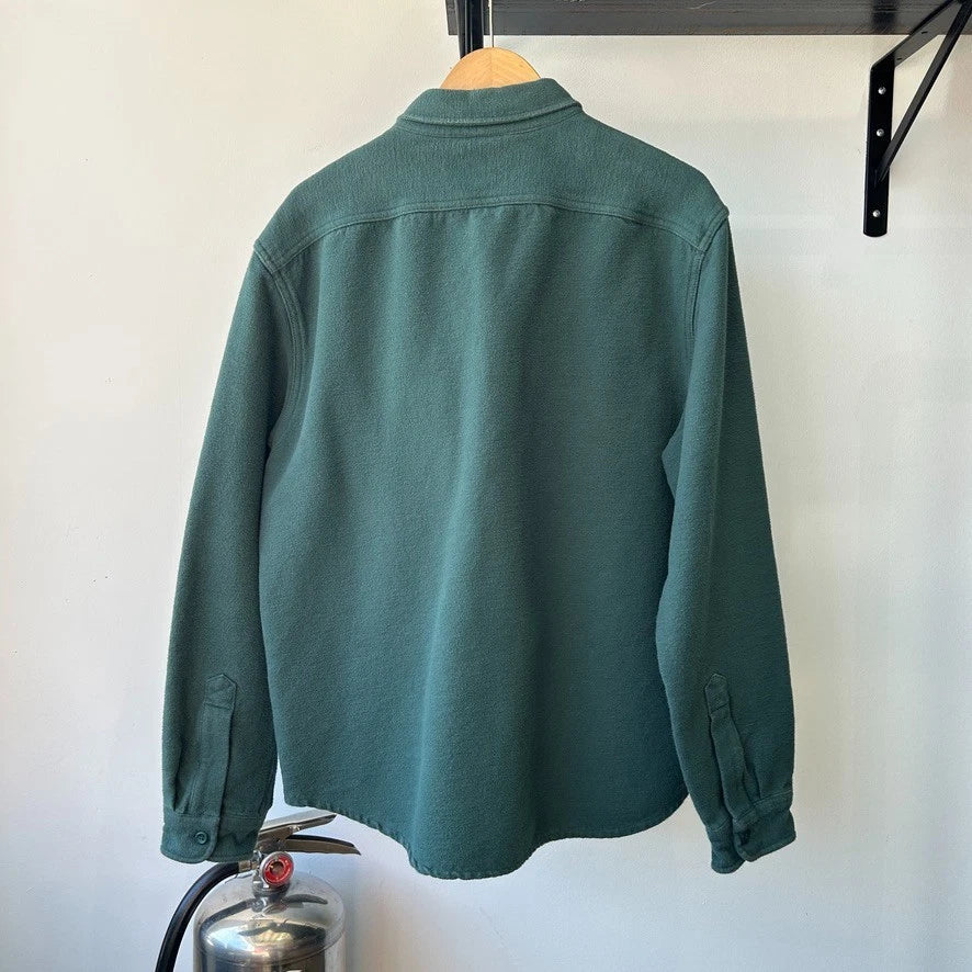 J.CREW | Vintage Green Chamois Flannel Button Down Shirt sz L