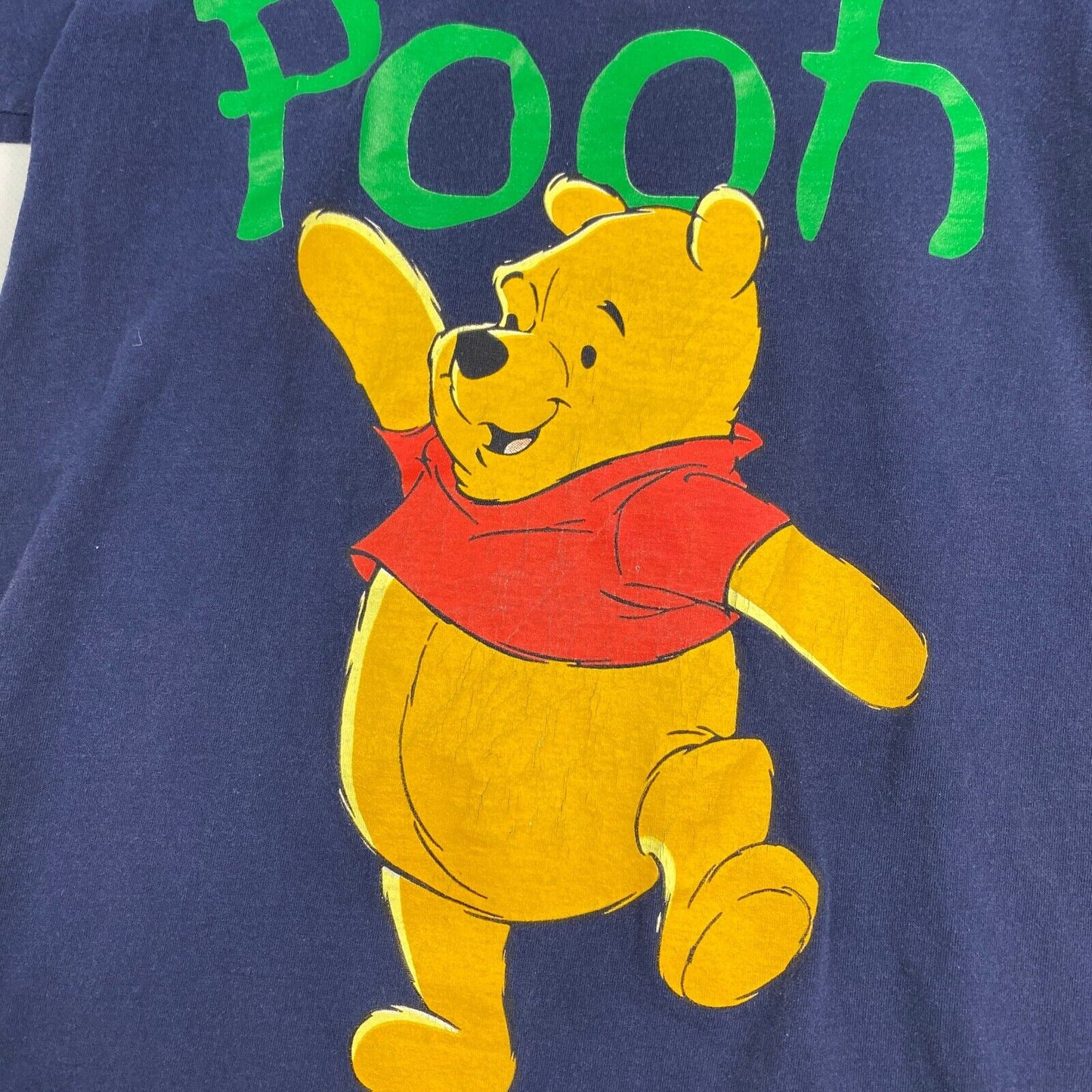 VINTAGE 90s Winnie The Pooh Navy T-Shirt sz Medium Men
