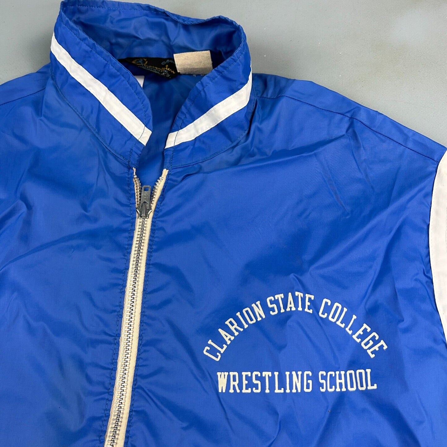 VINTAGE 60s | Wrestling School CHAMPION Light Jacket sz Med Adult