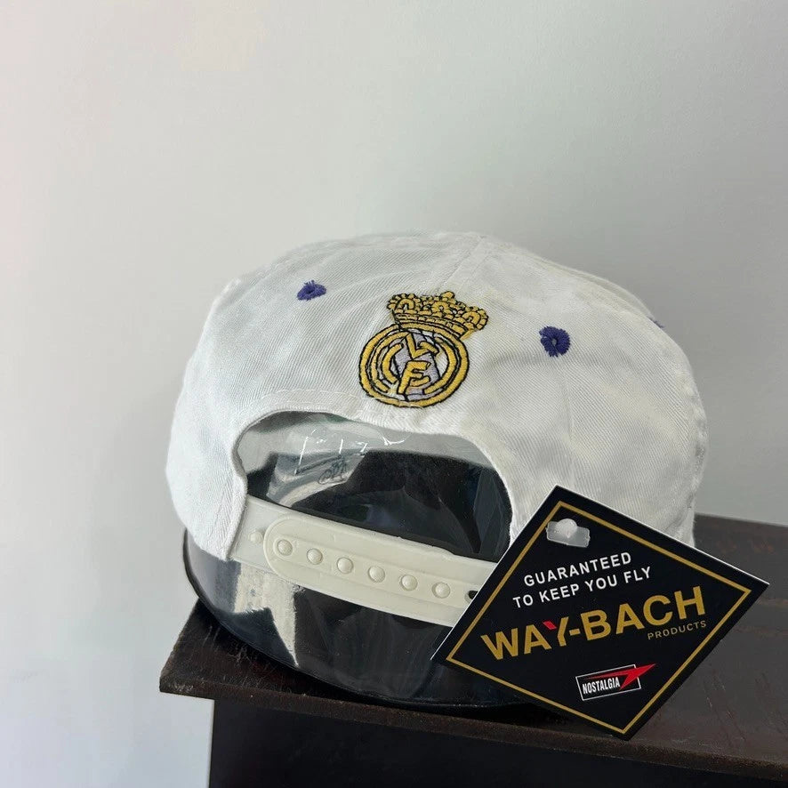 VINTAGE 90s | Real Madrid C.F. Football Club Faded Snapback Hat sz OS