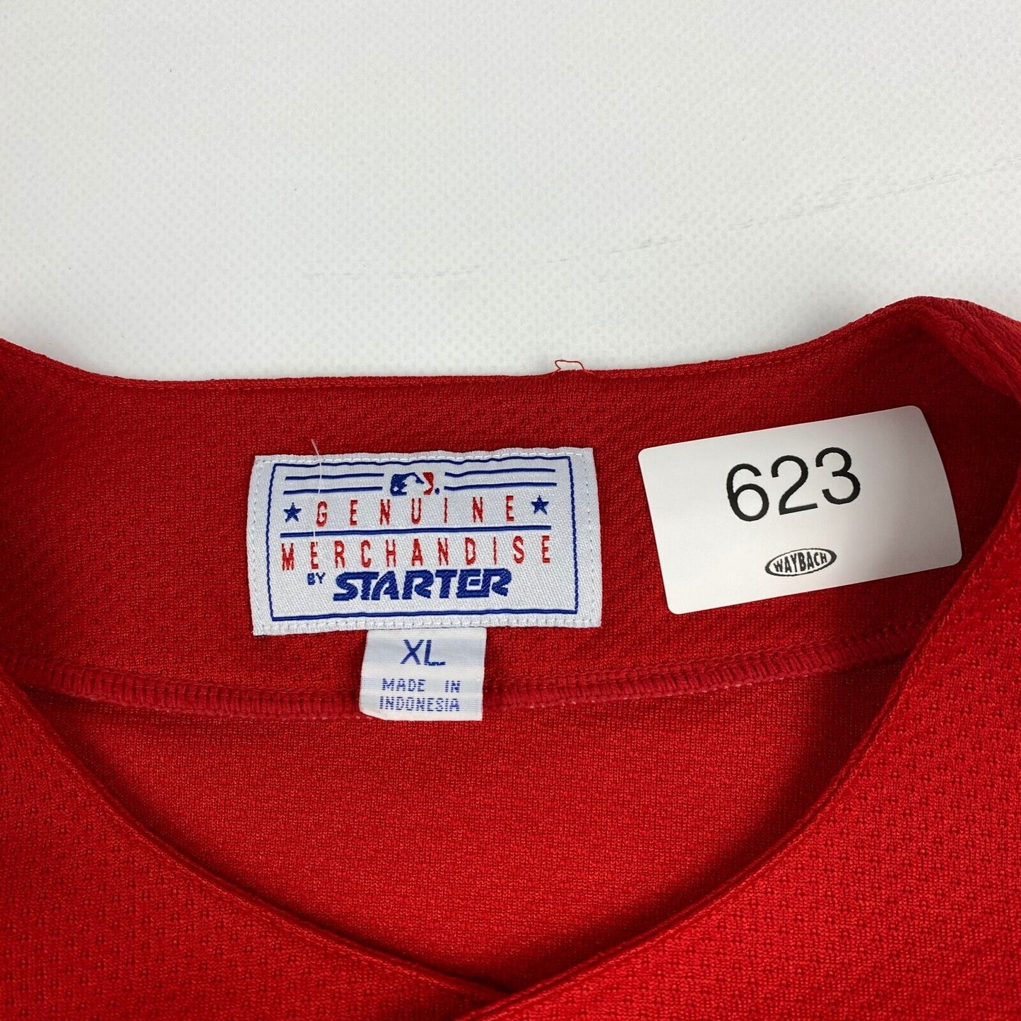 VINTAGE New York Yankees Red Starter Baseball Jersey Shirt sz XL Men