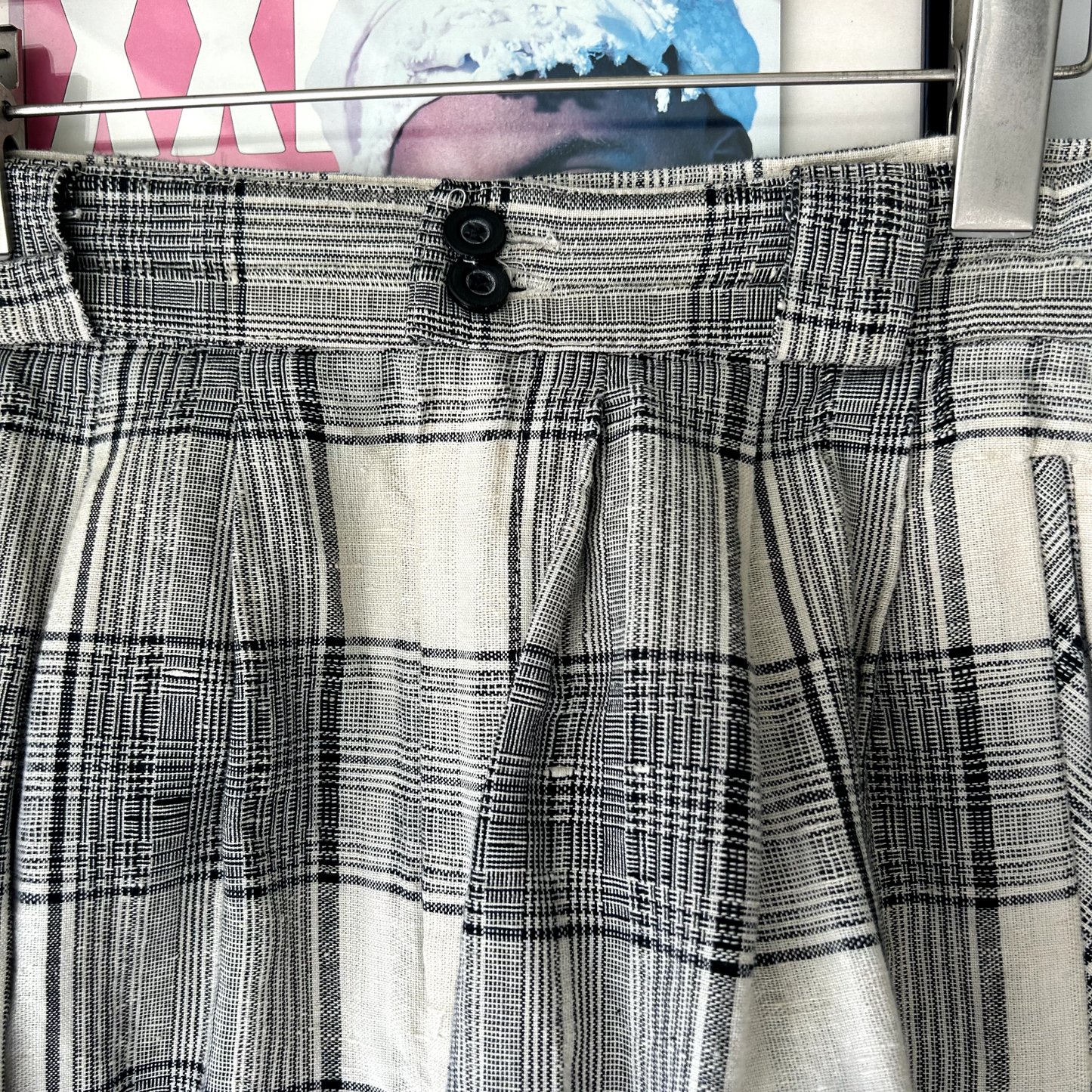 Vintage 1980s Giorgio Plaid Sant Angelo Plaid Shorts sz W26