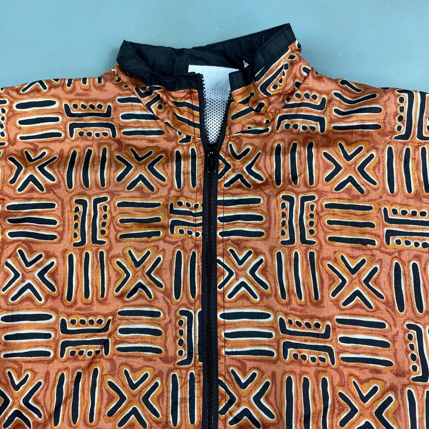 VINTAGE 90s Avon Style All Over Print Windbreaker Jacket sz Medium Ladies Adult
