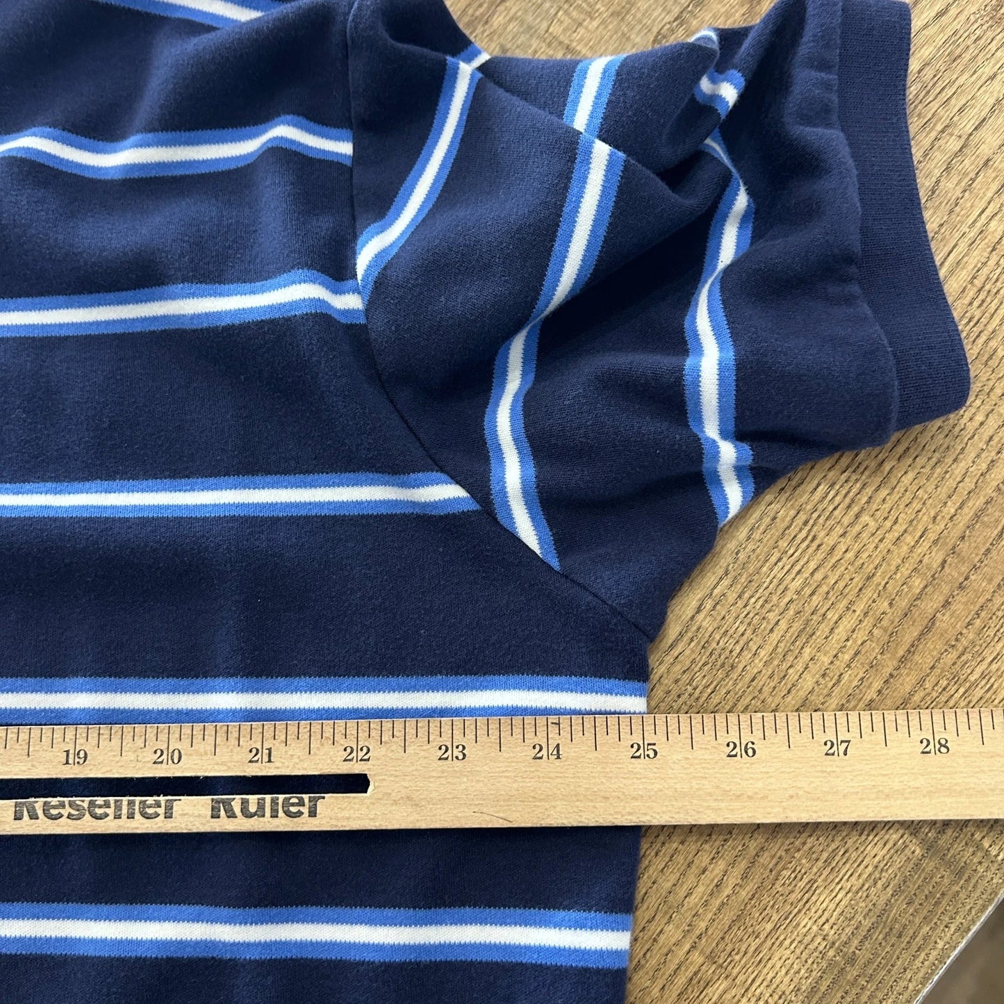 VINTAGE Y2k | Ralph Lauren Sm Pony Tonal Blue Striped Polo Shirt sz XL