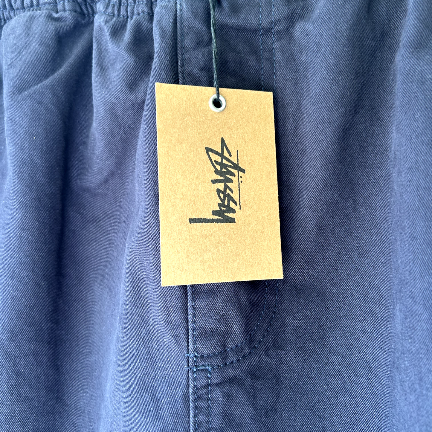 NWT | STUSSY Brushed Bleach Shorts Navy Blue sz XL W32-36 Baggy