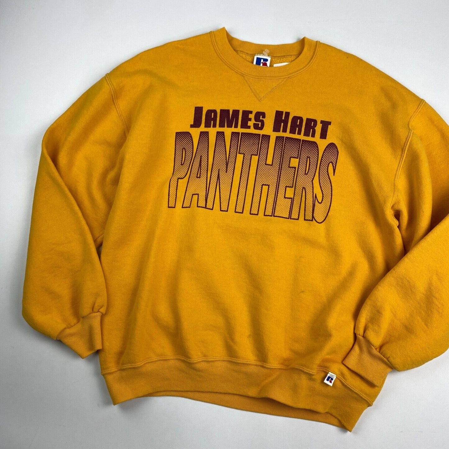 VINTAGE 90s James Hart Panthers Russell Athletic Crewneck Sweater sz XL Mens