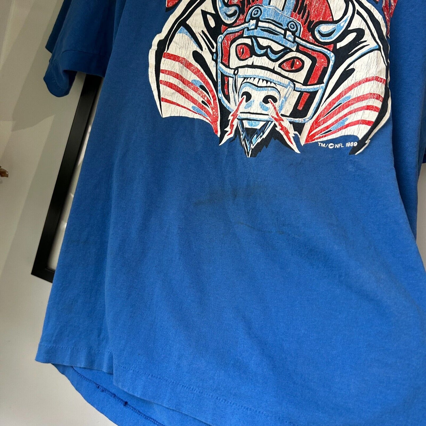 VINTAGE 80s | NFL Buffalo Bills OG Logo Football T-Shirt sz L Adult