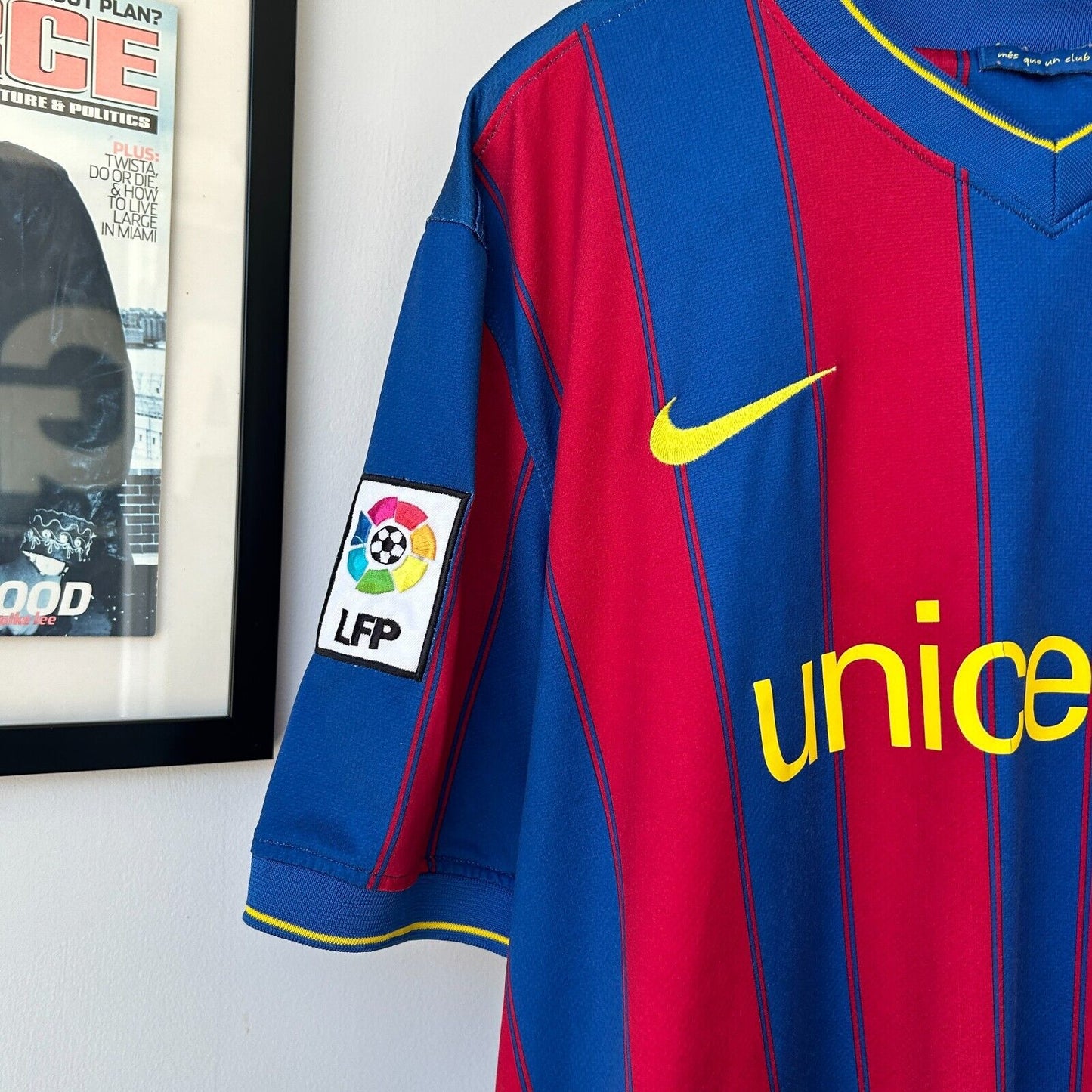 NIKE FC Barcelona #10 Messi Soccer Club Home Jersey sz XXL