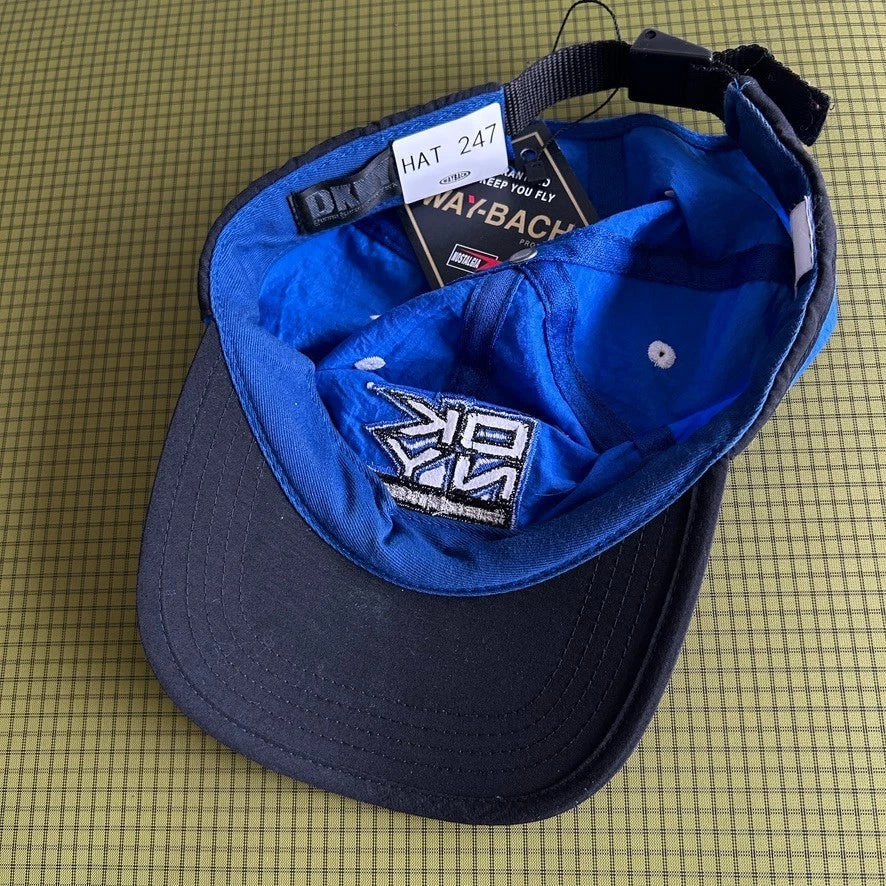 VINTAGE | DKNY Tech Usa Reflective Logo Nylon Cap Hat sz OS