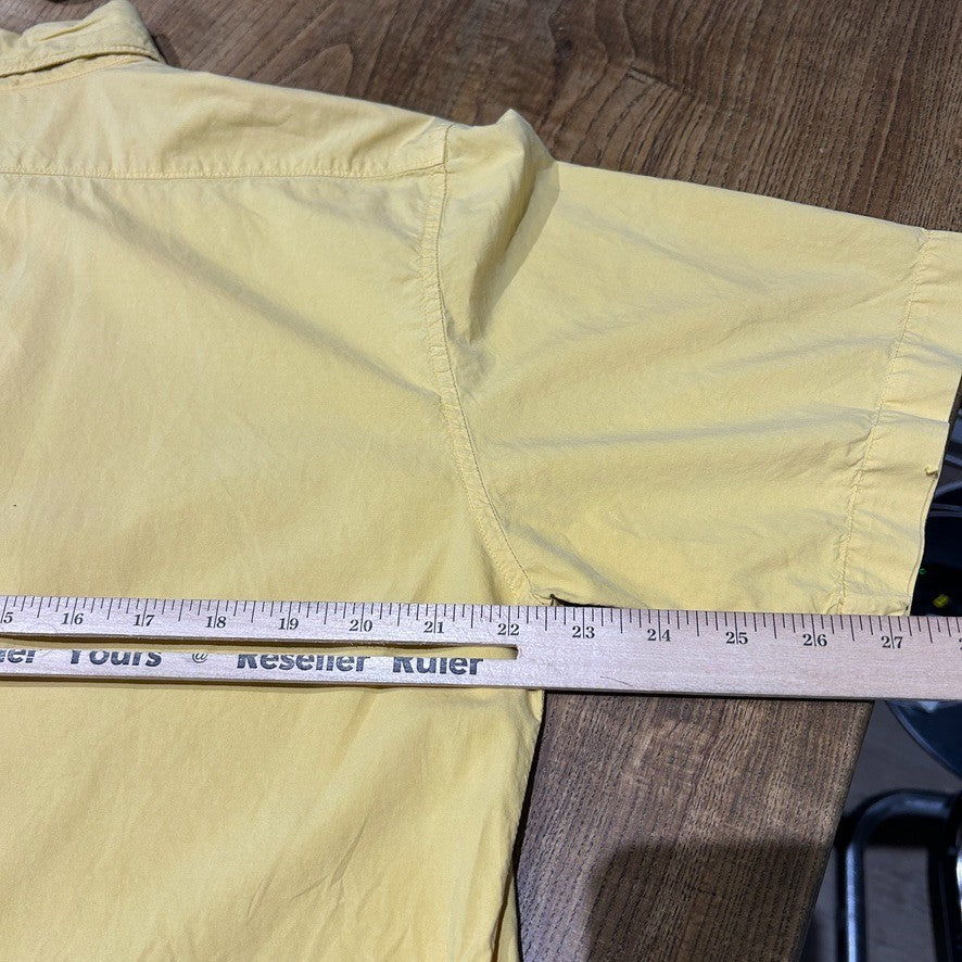 1997 S/S Stone Island | Cotton Short Sleeve Button Down Shirt sz L