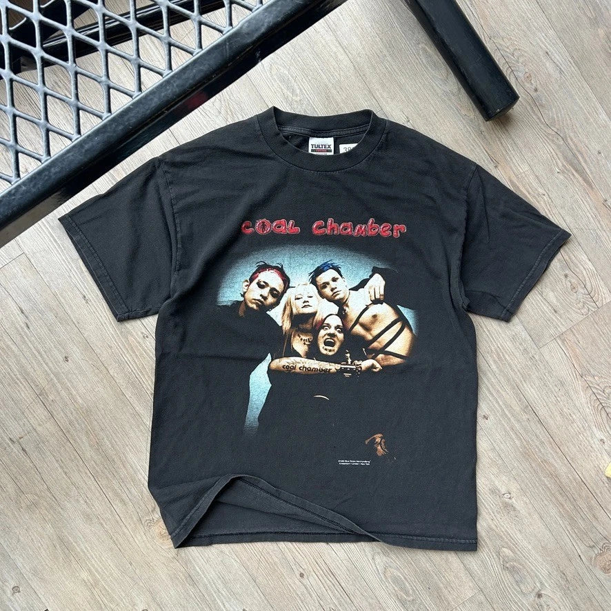 VINTAGE 90s | Coal Chamber Blue Grape Band T-Shirt sz L