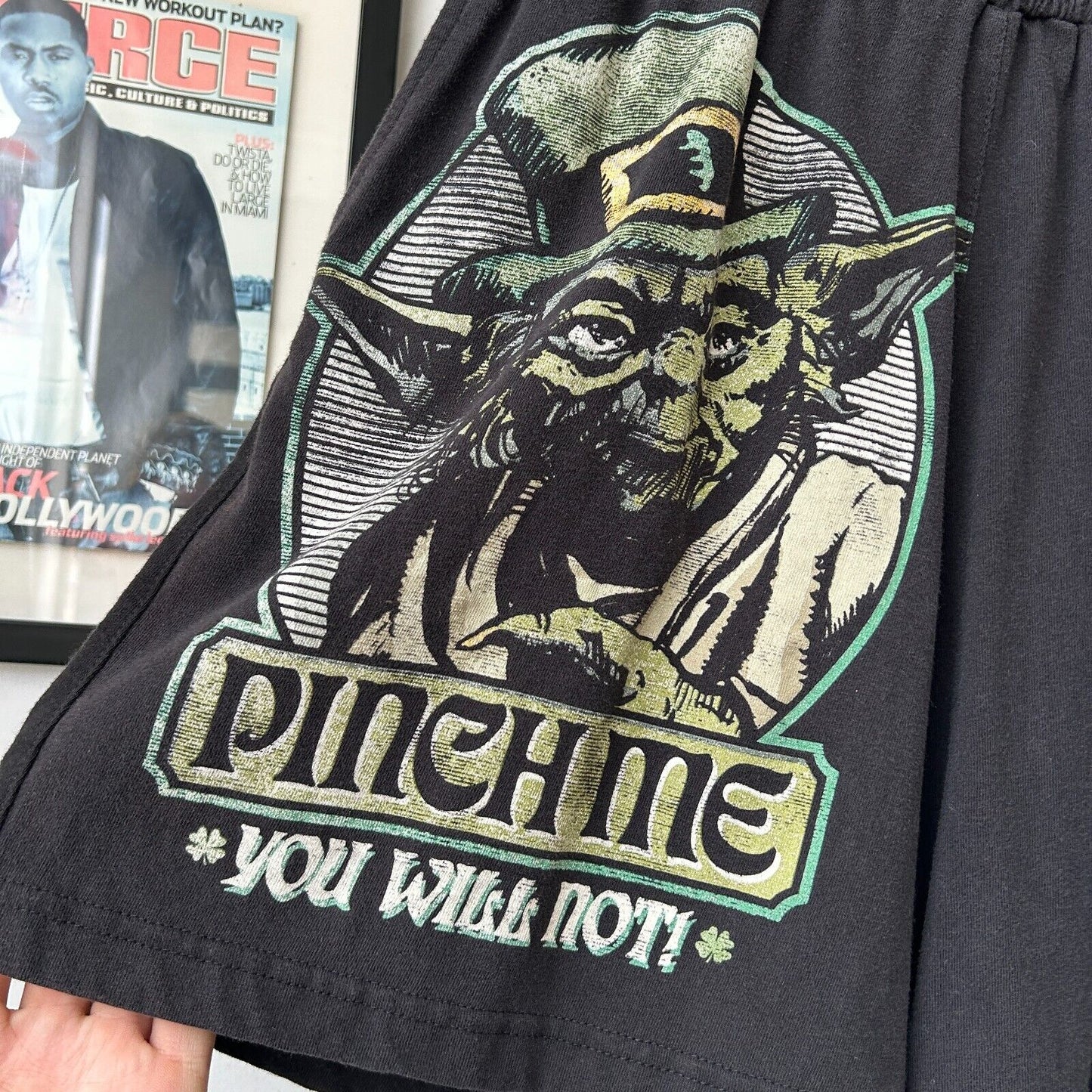VINTAGE | Yoda Pinch Me Cotton Shorts sz S-M W29