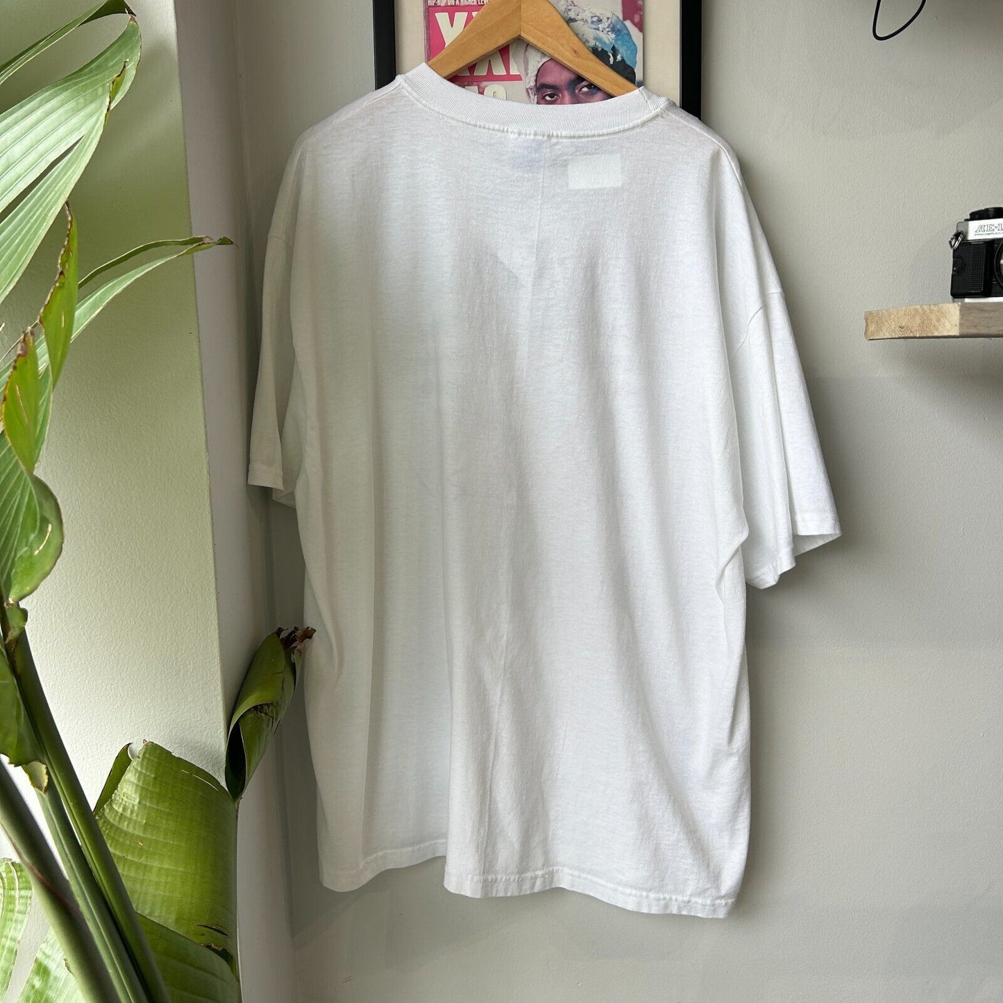 VINTAGE 1997 | Aint Skee Red! Racing Flags White T-Shirt sz XL Adult