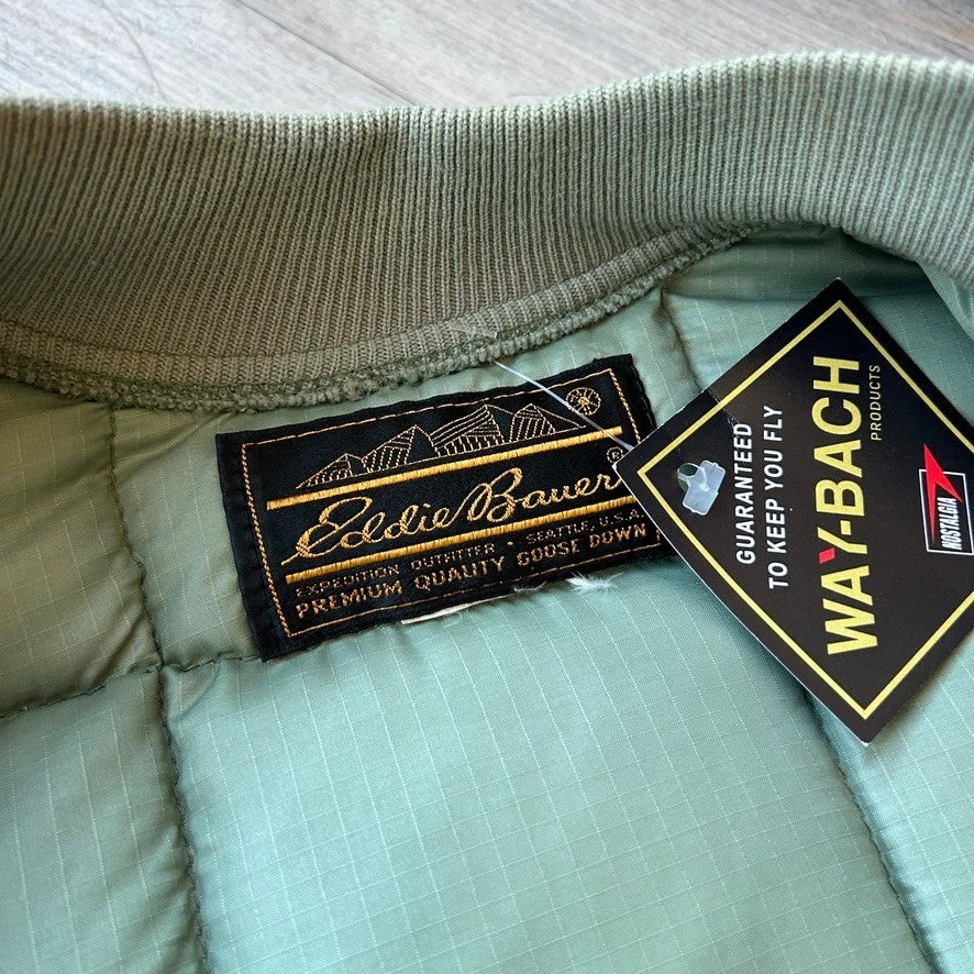 VINTAGE 70s 80s | Eddie Bauer Canadian Down Vest Jacket sz M/L