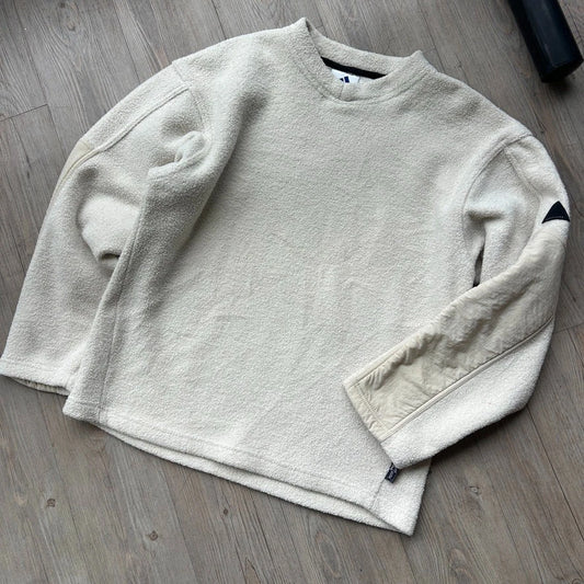 VINTAGE | Adidas Adventure Cream Clima Warm Fleece Sweater sz S/M