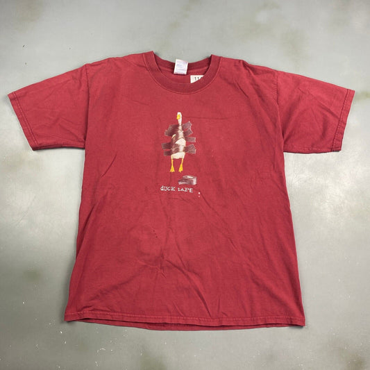 VINTAGE Duck Tape Red T-Shirt sz Large Adult