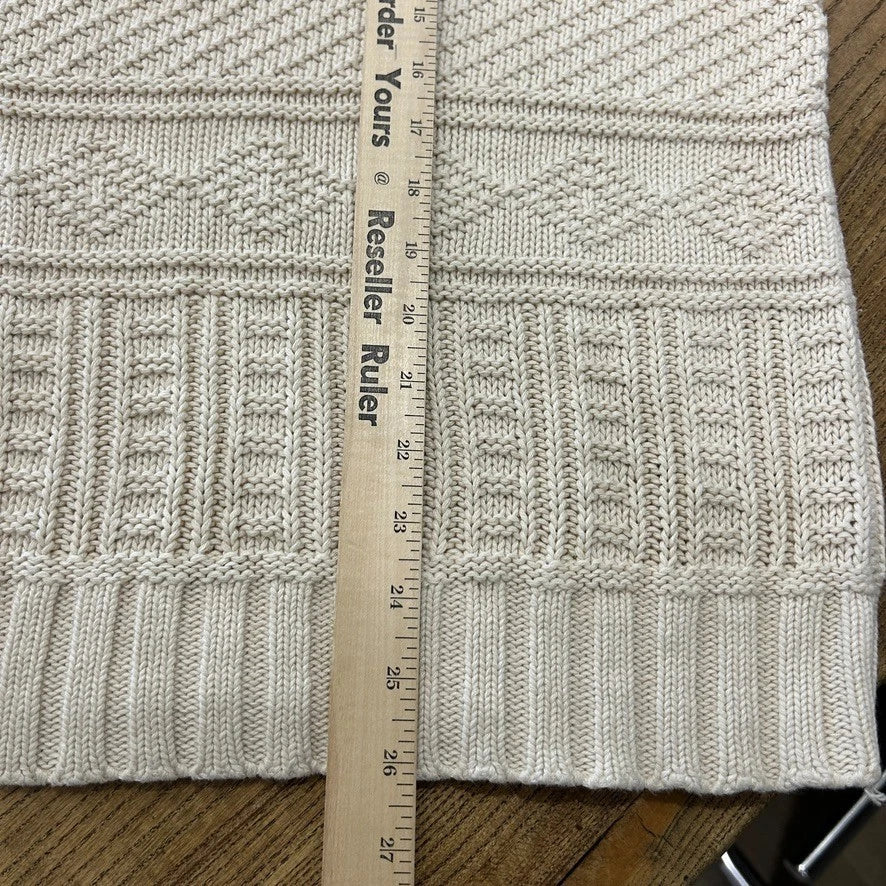 Denim & Supply Ralph Lauren | Vintage Cream Skull Cable Knit Sweater sz M/L