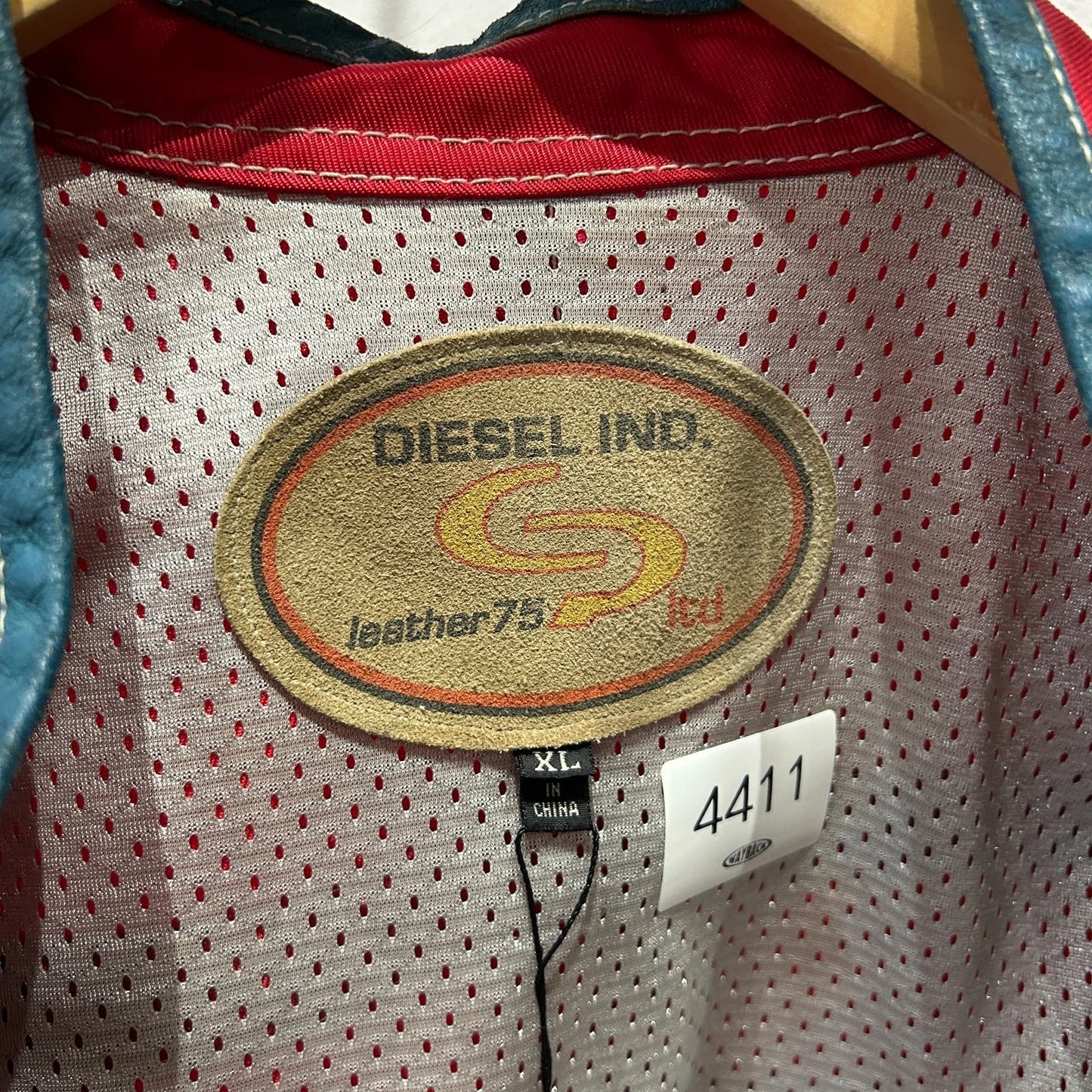 VINTAGE 90s | DIESEL Vrooom Cafe Racer Thrashed Nylon Bomber Jacket sz XL
