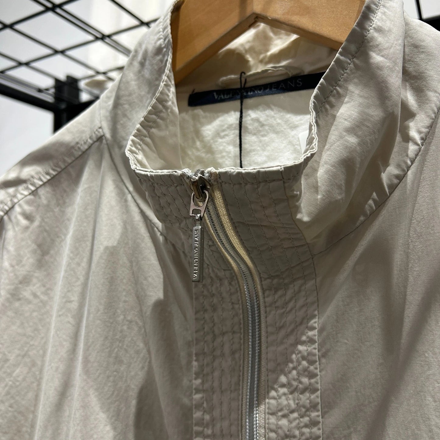VINTAGE | VALENTINO Jeans Cream Blouson Light Jacket sz L 54