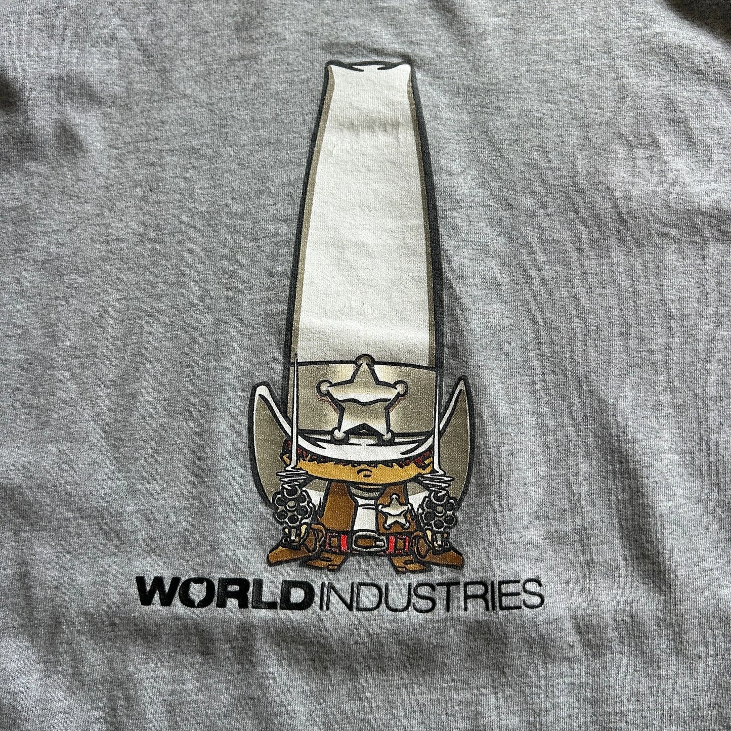 World Industries | VTG 90s Skateboarding Cowboy Long Sleeve T-Shirt sz L