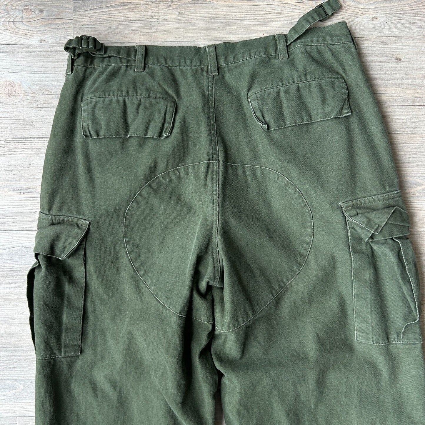 VINTAGE 90s | Bushlife Baggy Cotton Canvas Double Knee Pants sz W35 L30