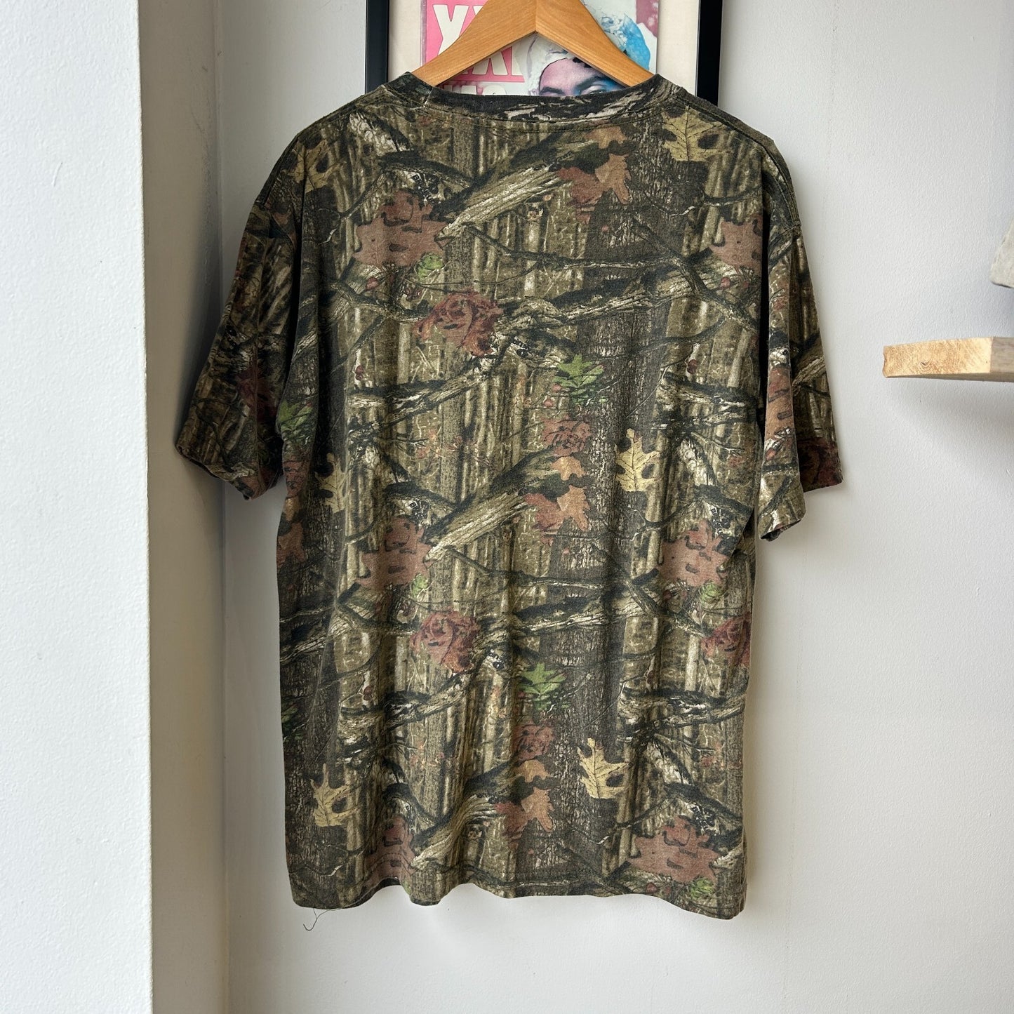 VINTAGE | Mossy Oak Real Tree Camo T-Shirt sz L