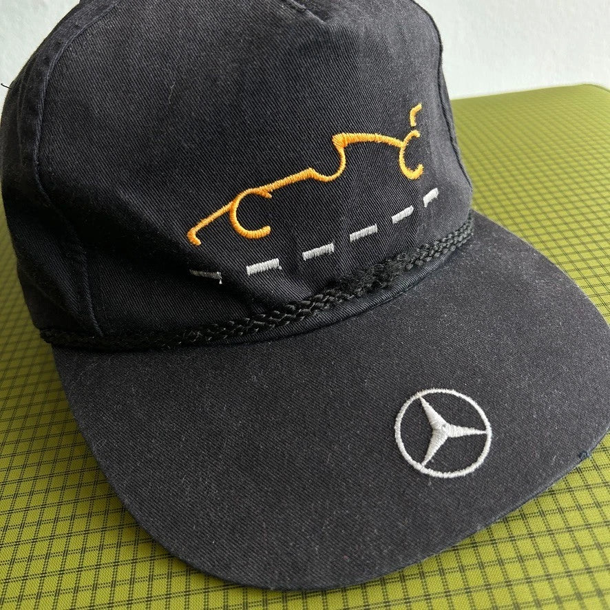 VINTAGE 90s | Mercedes Benz Formula Racing Cap Hat sz OS