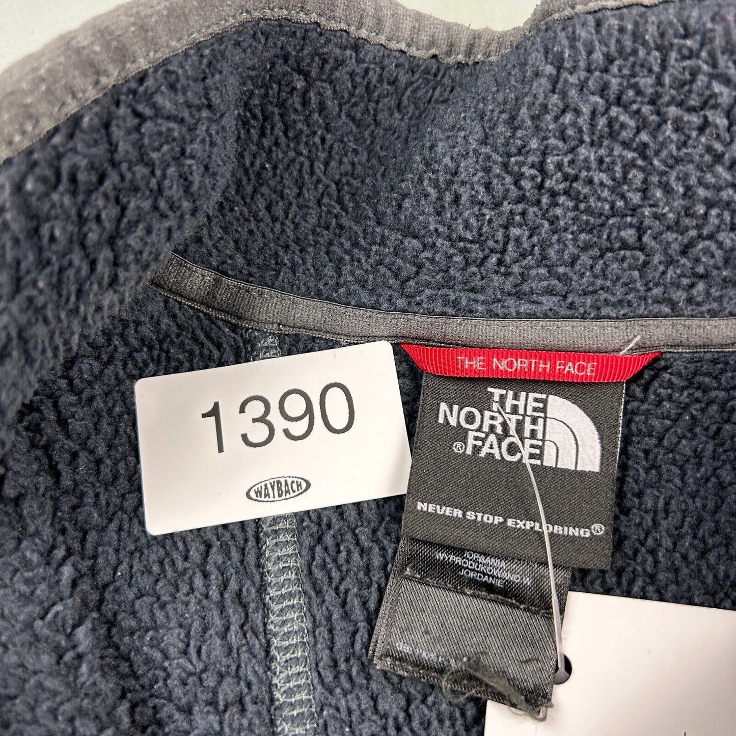 VINTAGE The North Face 1/2 Zip Grey Tech Fleece Sweater sz Medium Adult