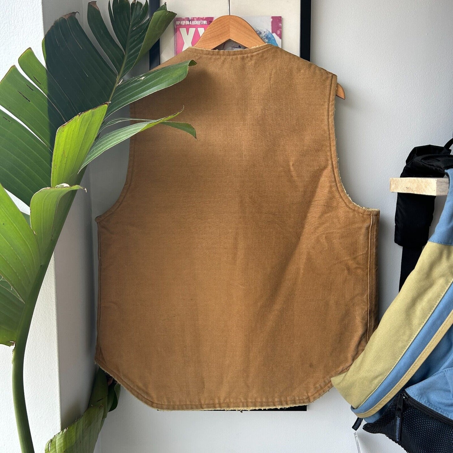 VINTAGE | Carhartt Sherpa Lined Workwear Vest Jacket sz M/L Adult