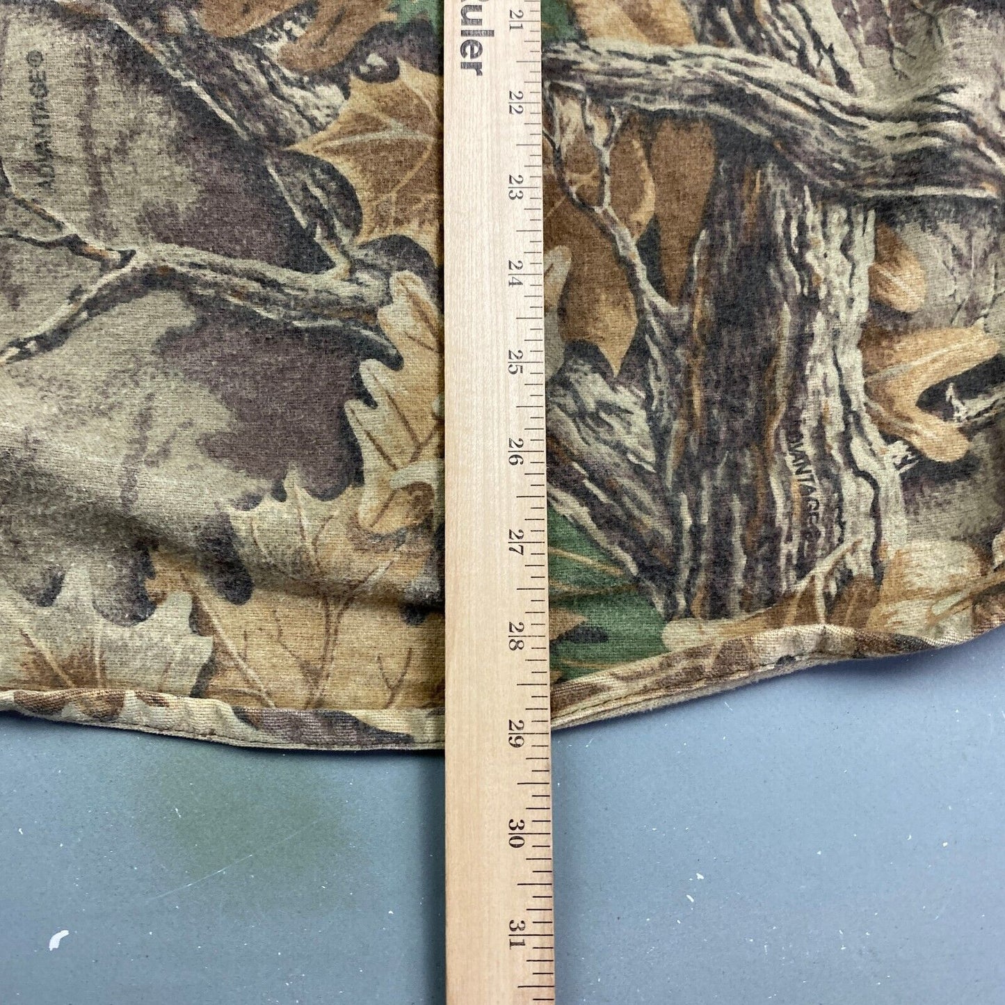 VINTAGE 90s Rattlers Leaf Tree Camo Cloth Button Up Shirt sz Medium Adult