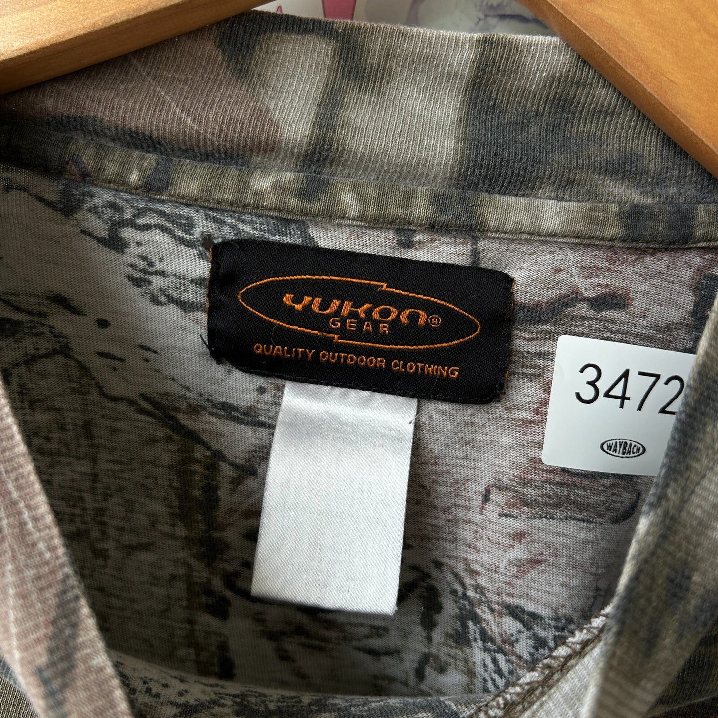 VINTAGE | Yukon Gear Real Tree Camo Long Sleeve Mock Neck T-Shirt sz L