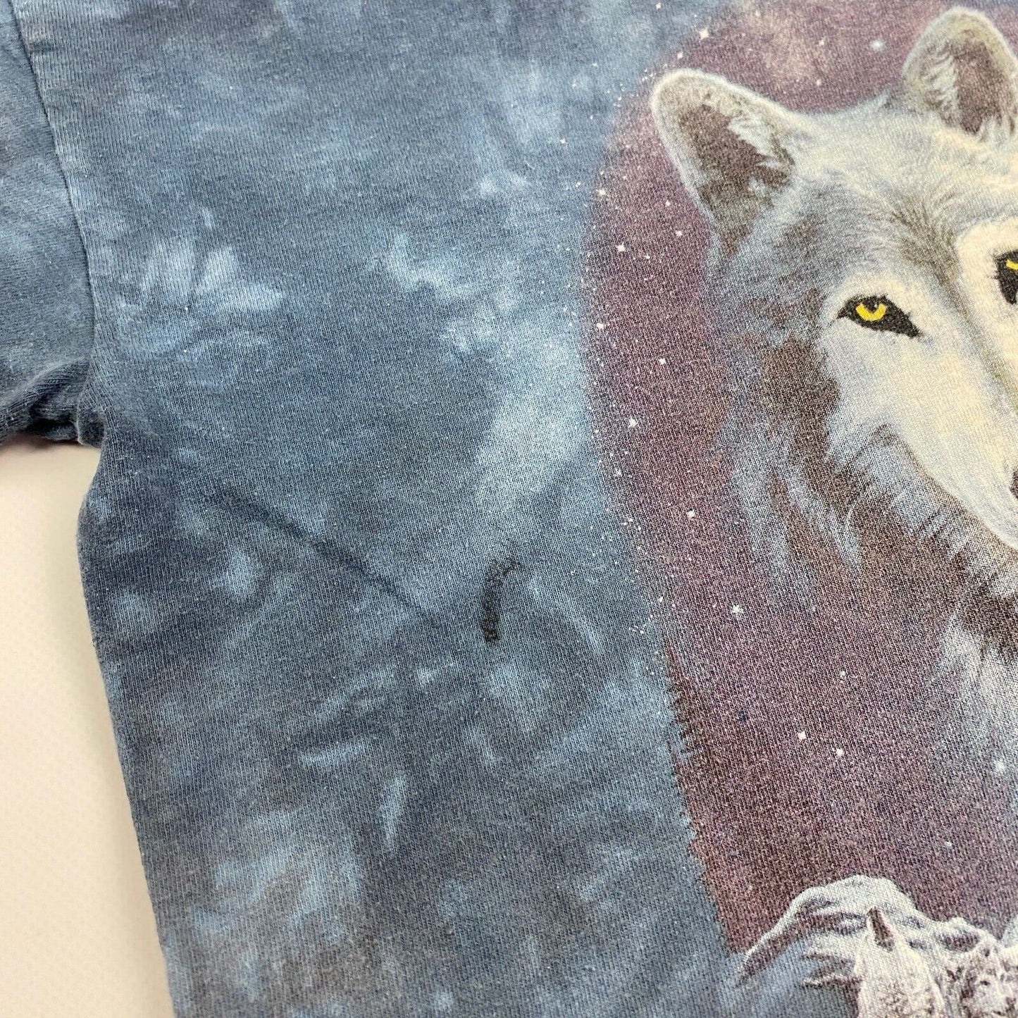 VINTAGE The Mountain Tye Dye Arctic Wolves T-Shirt sz Large Youth