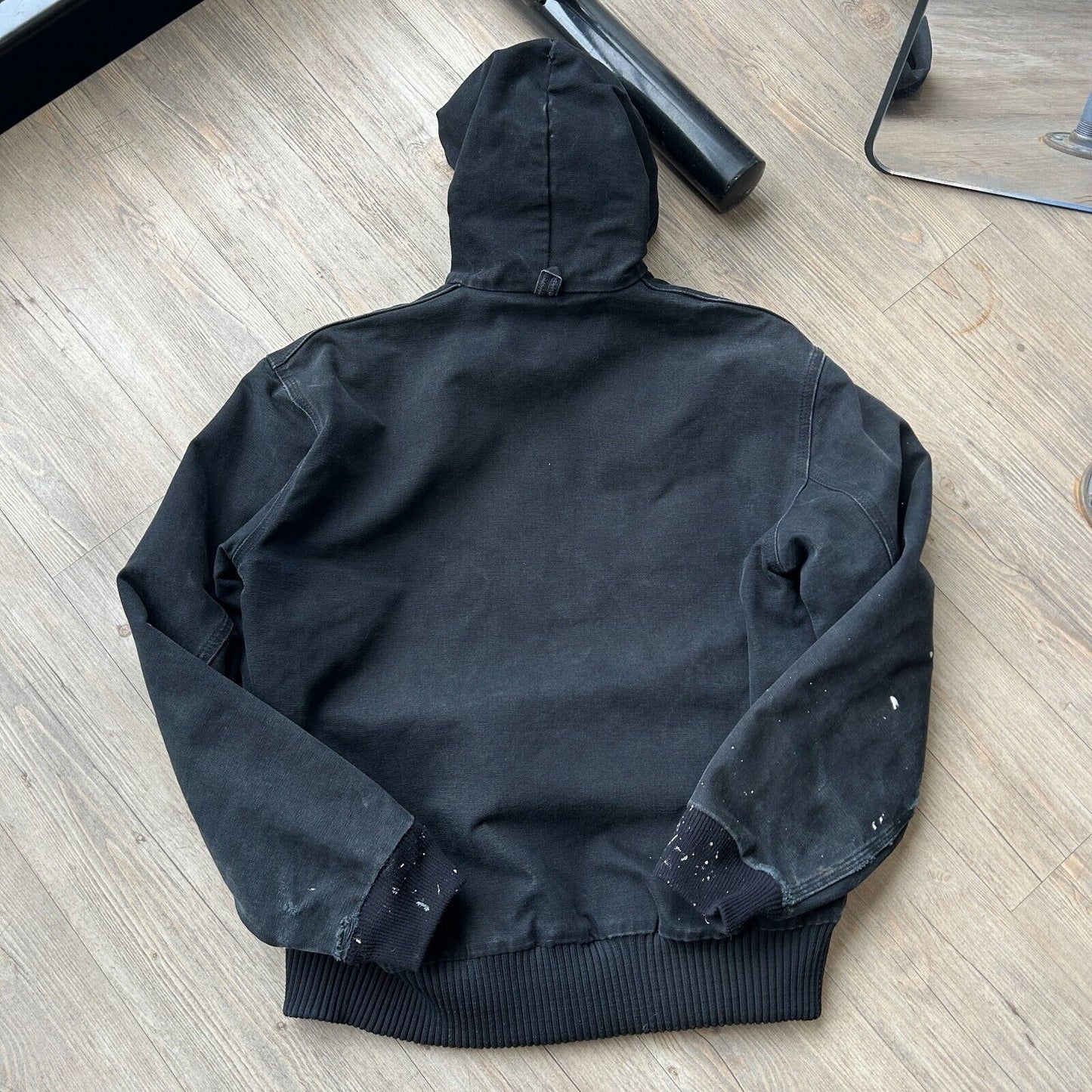 VINTAGE | Carhartt Black Hooded Active Jacket sz S/M
