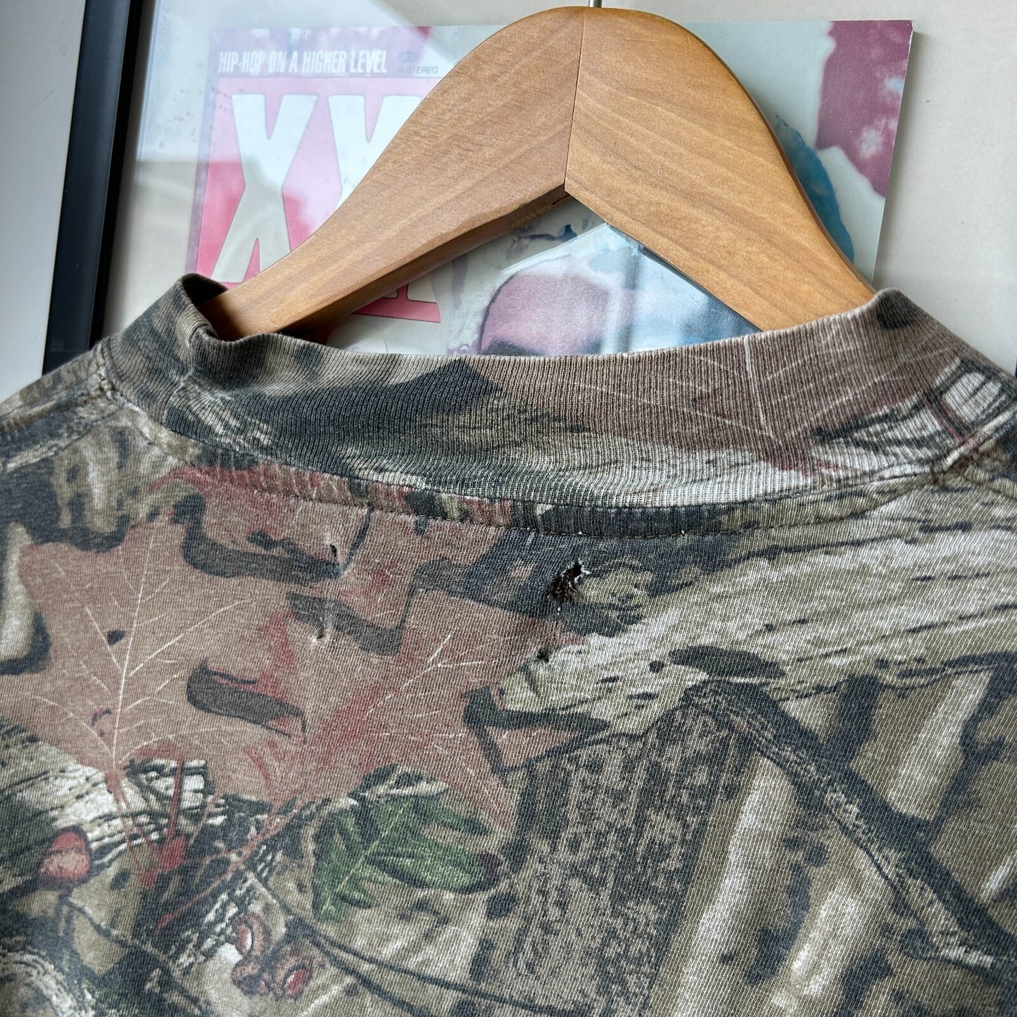 VINTAGE | Yukon Gear Real Tree Camo Long Sleeve Mock Neck T-Shirt sz L