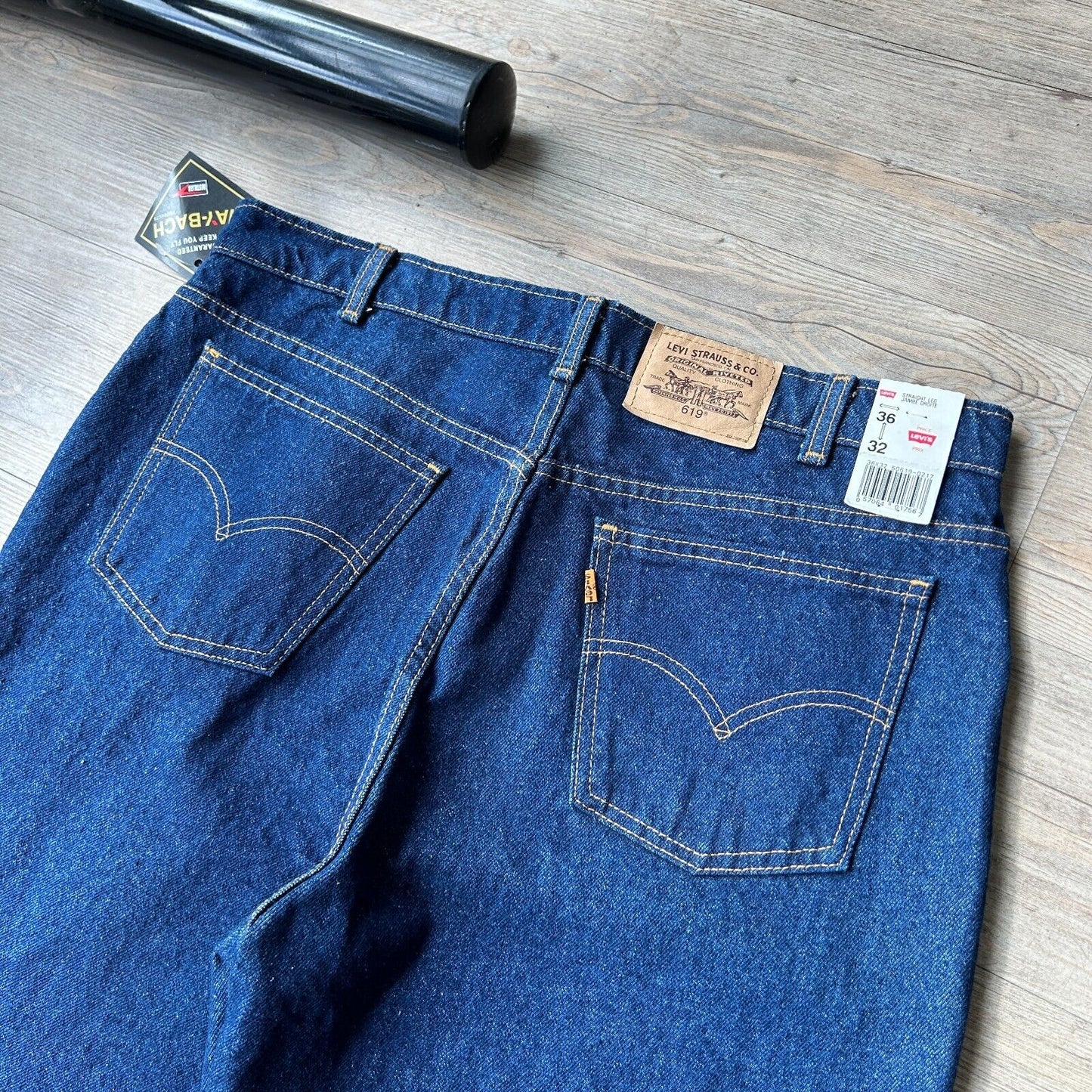 VINTAGE 90s | LEVIS 619 NWT* Dark Blue Jeans Pants sz W36 L32
