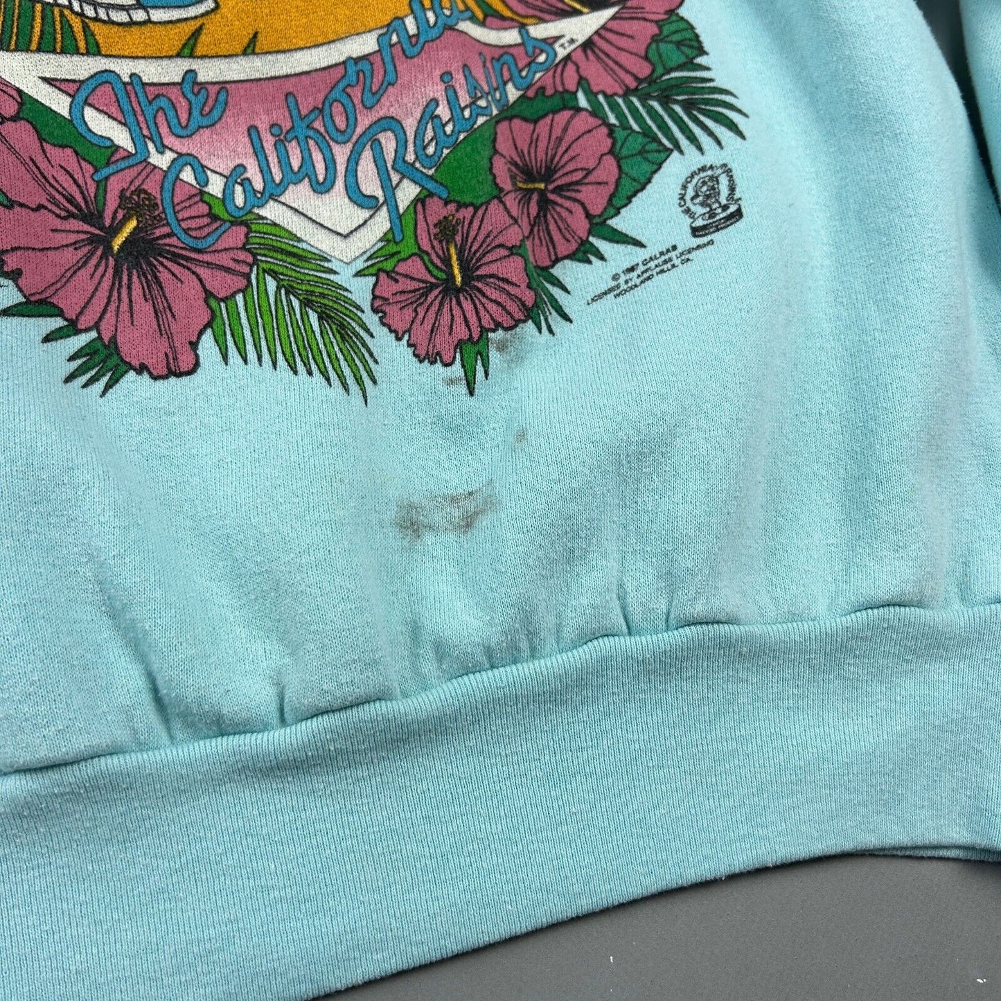VINTAGE 1987 | The California Raisins Conga! Crewneck Sweater sz M Adult