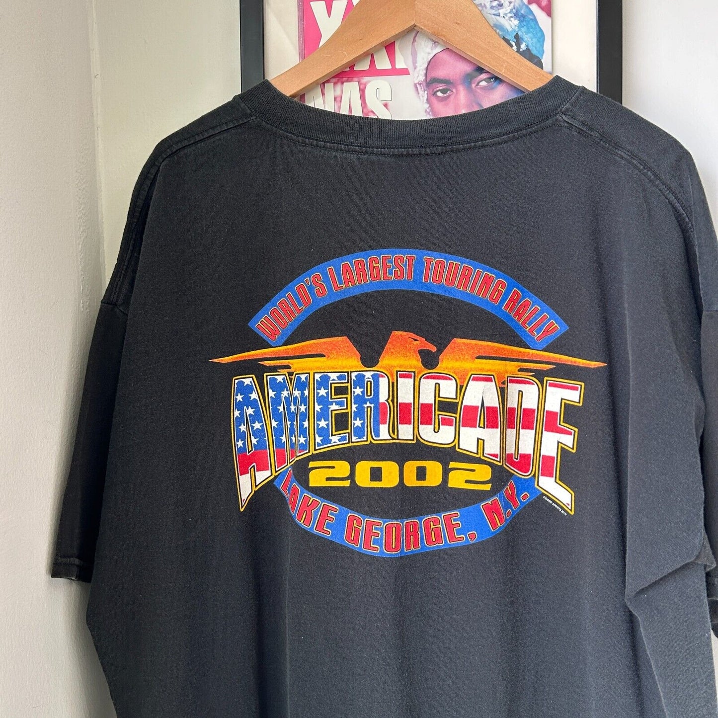 VINTAGE 2002 | Americade NY Biker Rally T-Shirt sz XL Adult