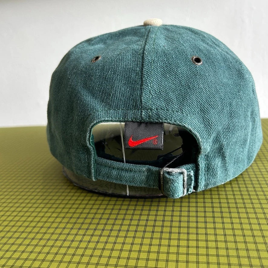 VINTAGE 90s | Nike Two Tone Swoosh Baseball Cap Hat sz S/M
