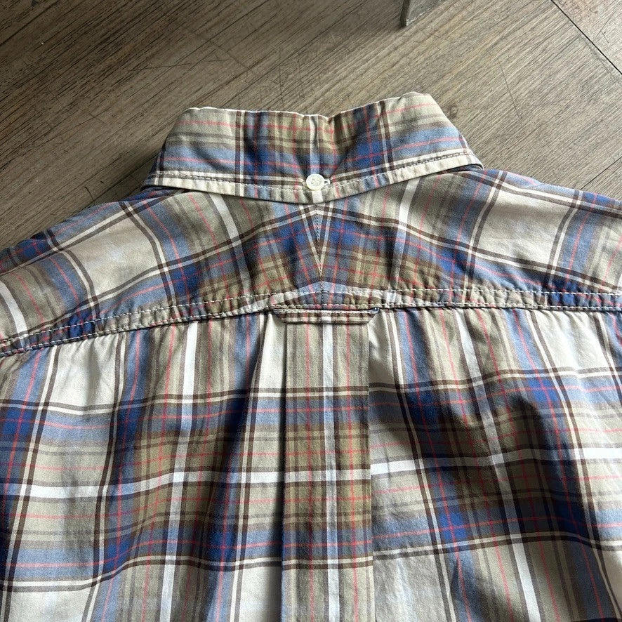 Comme Des Garcons Homme | 2012 Plaid Cotton Button Down Shirt fits S/M