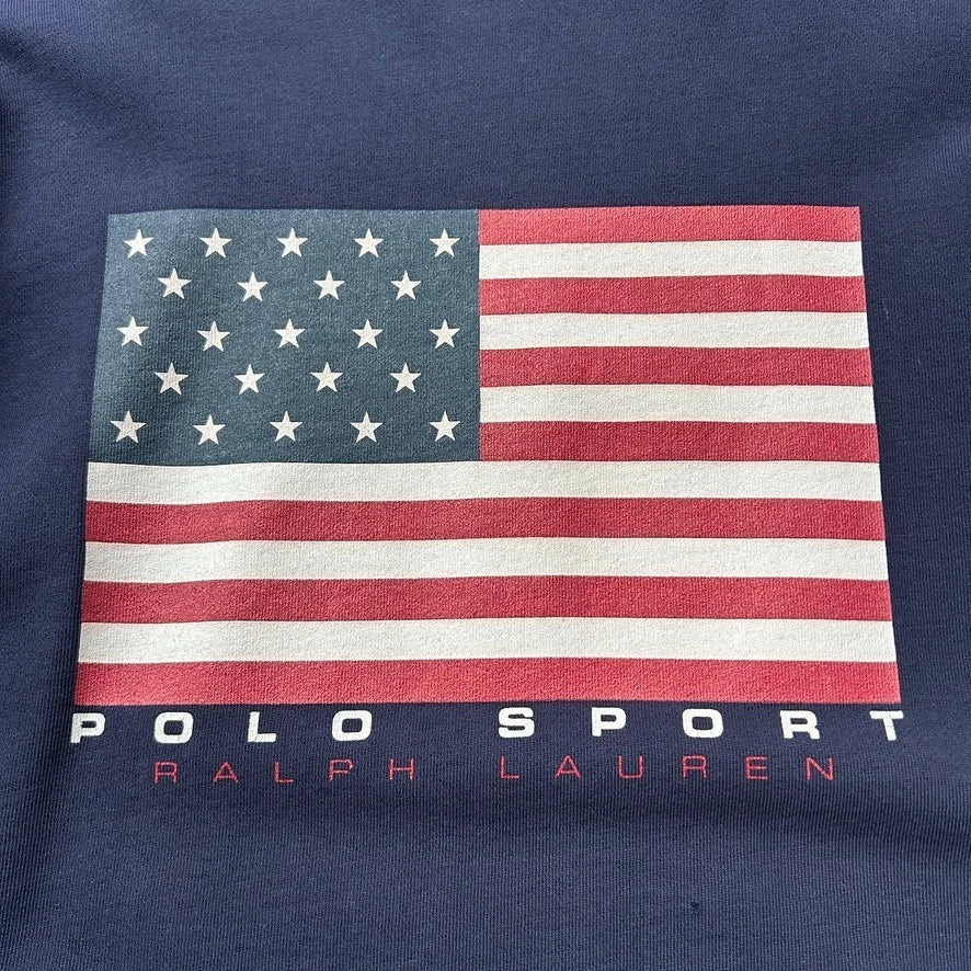VINTAGE | Polo Sport Ralph Lauren USA Flag Crewneck Sweater sz L/XL
