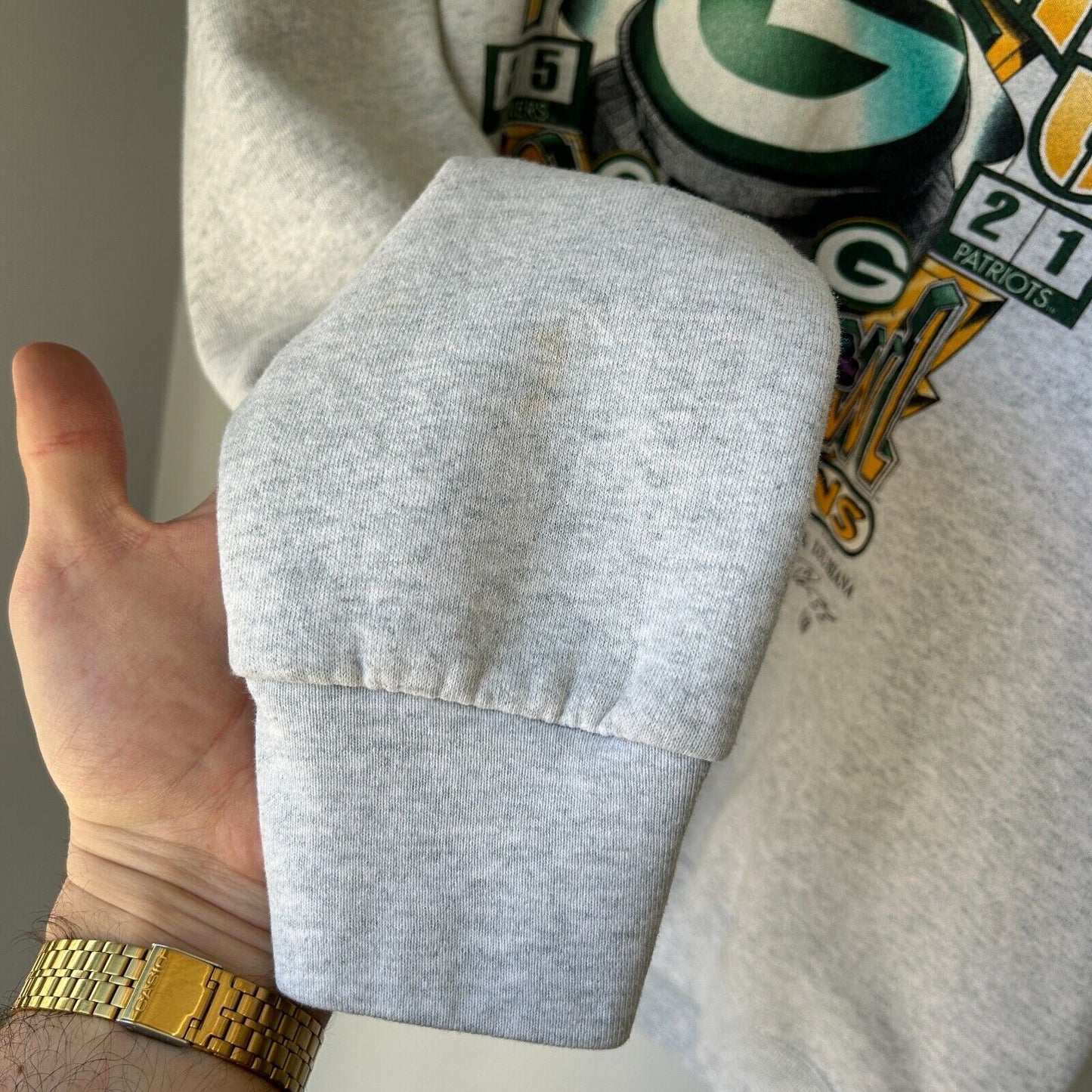 VINTAGE 1997 | Green Bay Packers NFL Super Bowl Champions Sweater sz XXL Adult