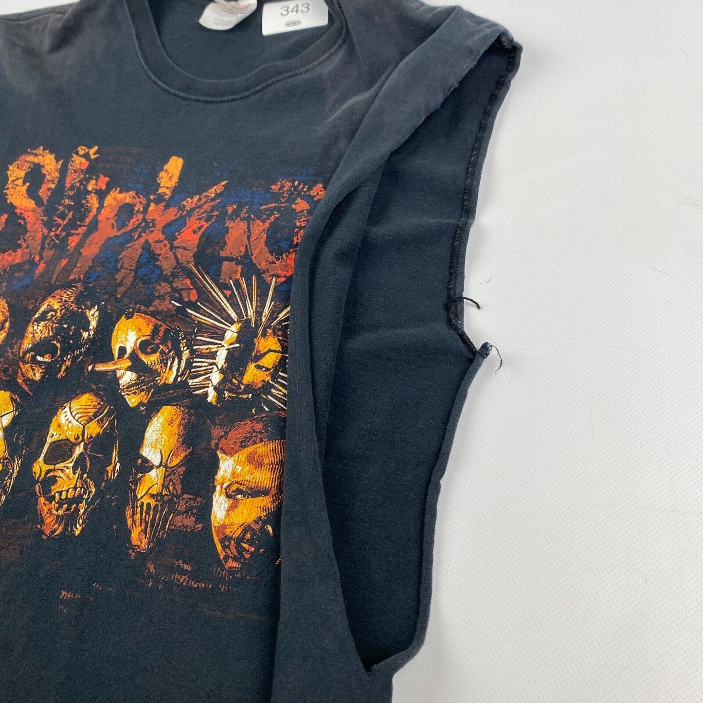 VINTAGE Slipknot Big Graphic Band Sleeveless T-Shirt sz Medium Men