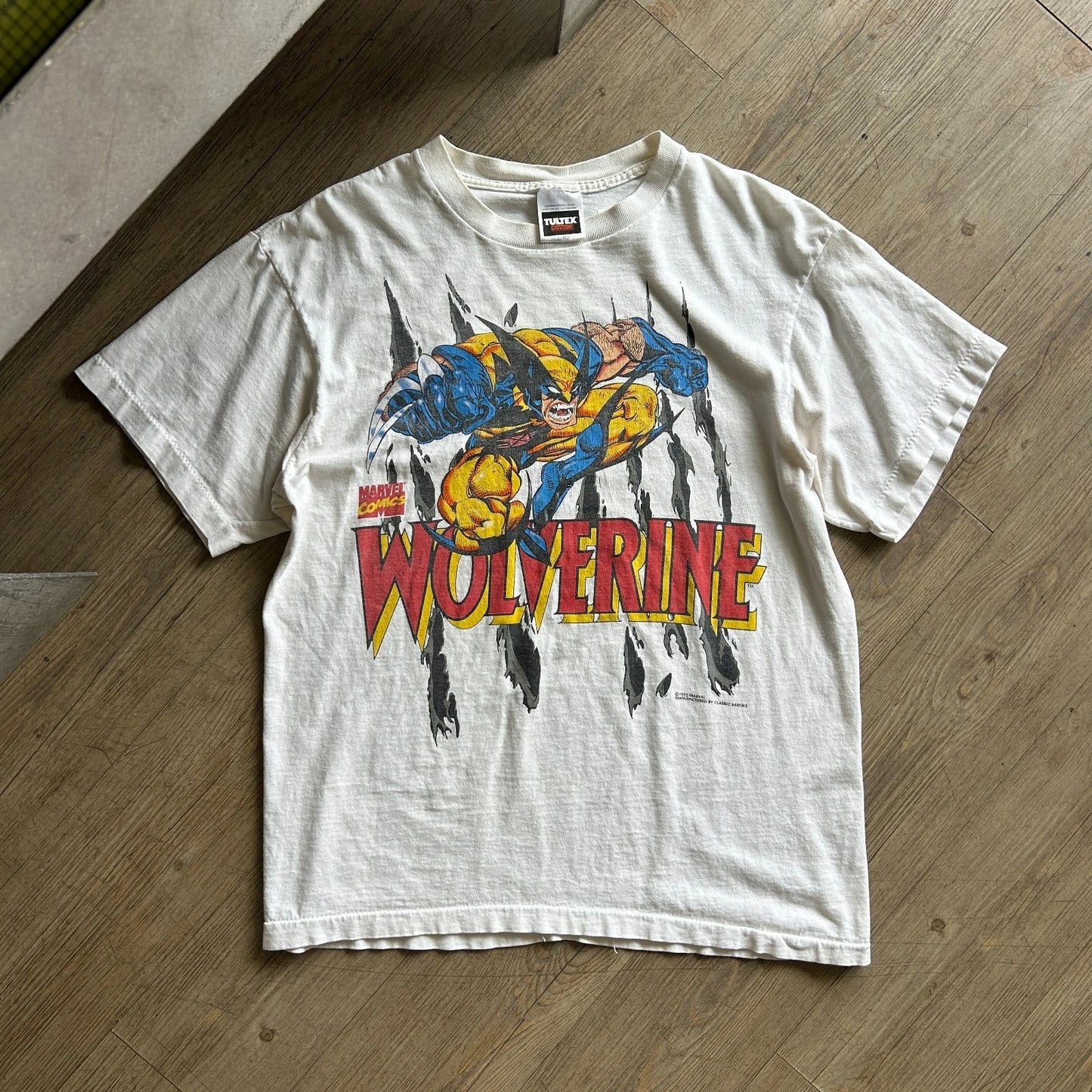 VINTAGE 1995 | Wolverine Classic Heros Marvel Comics T-Shirt sz L